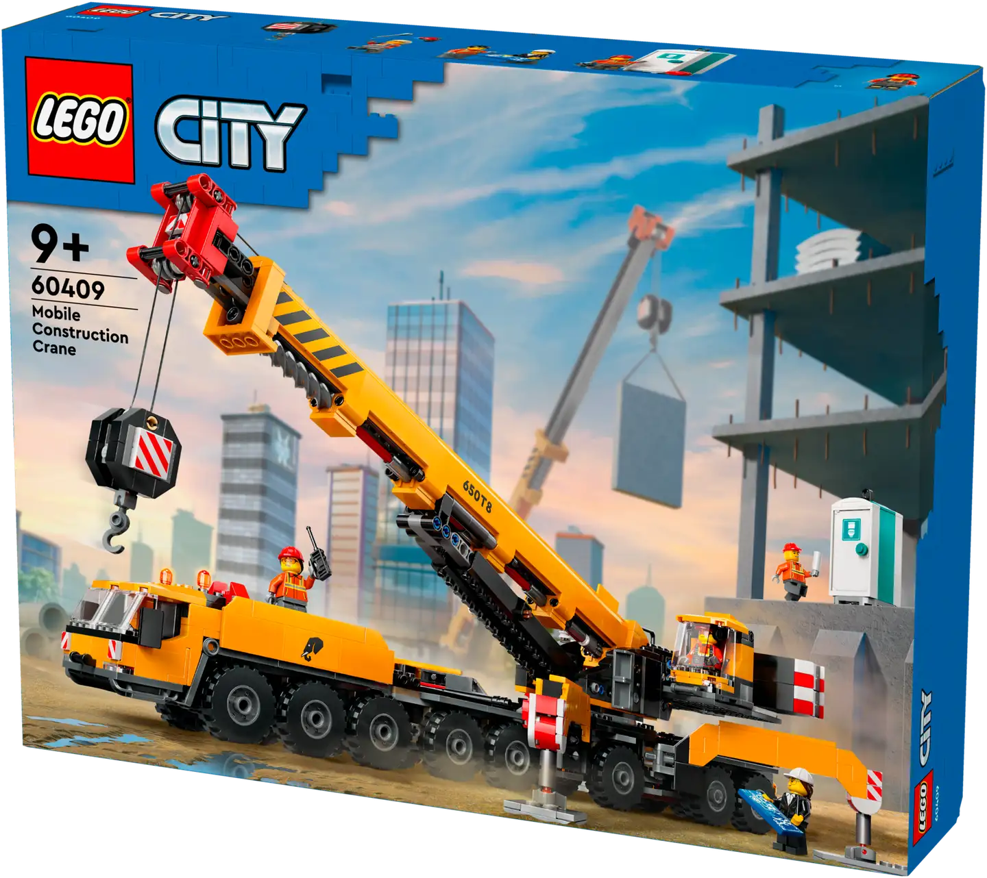 LEGO City Big Vehicles 60409 Keltainen ajettava rakennusnosturi - 3