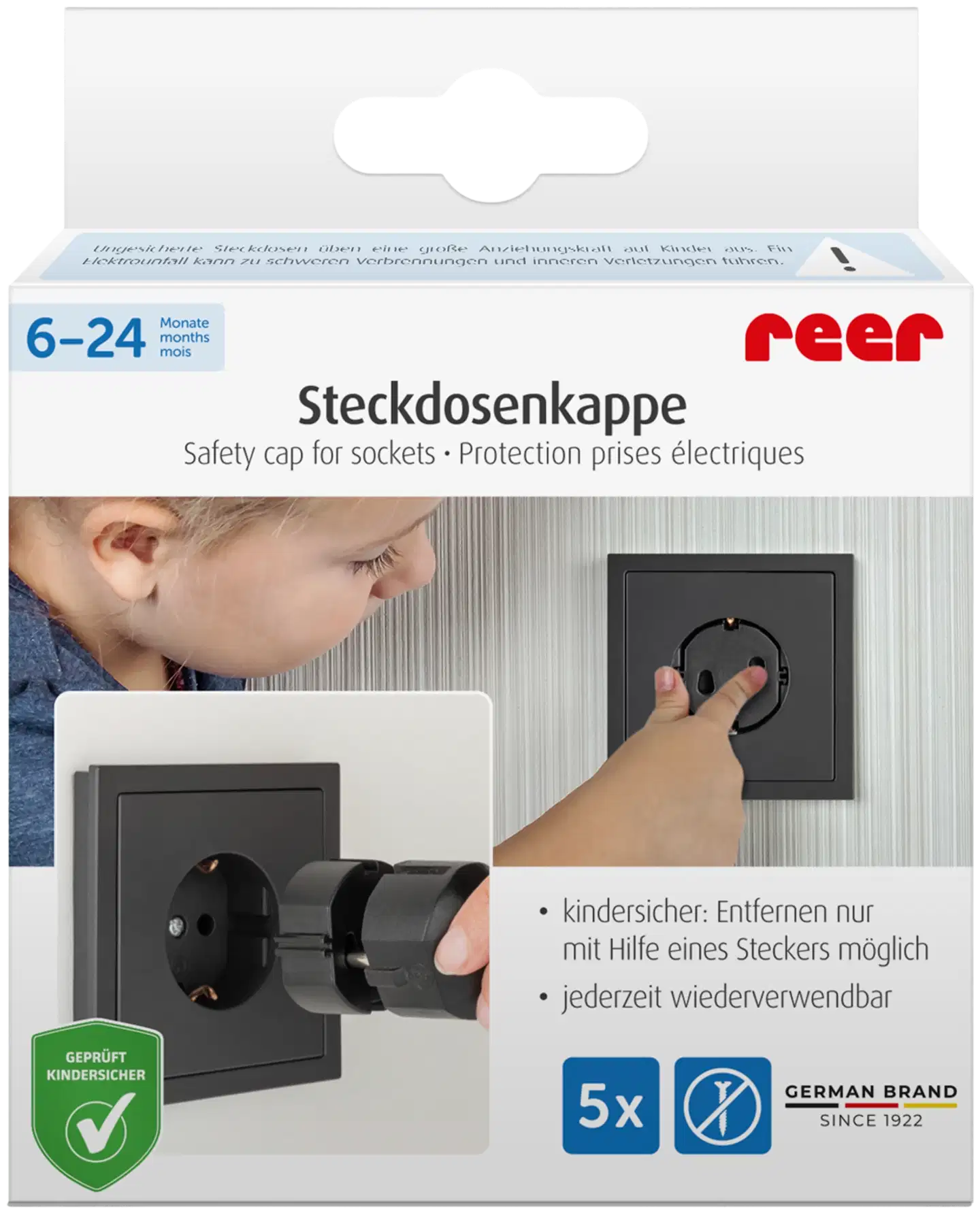 Reer pistorasian kansi 5kpl, musta - 2