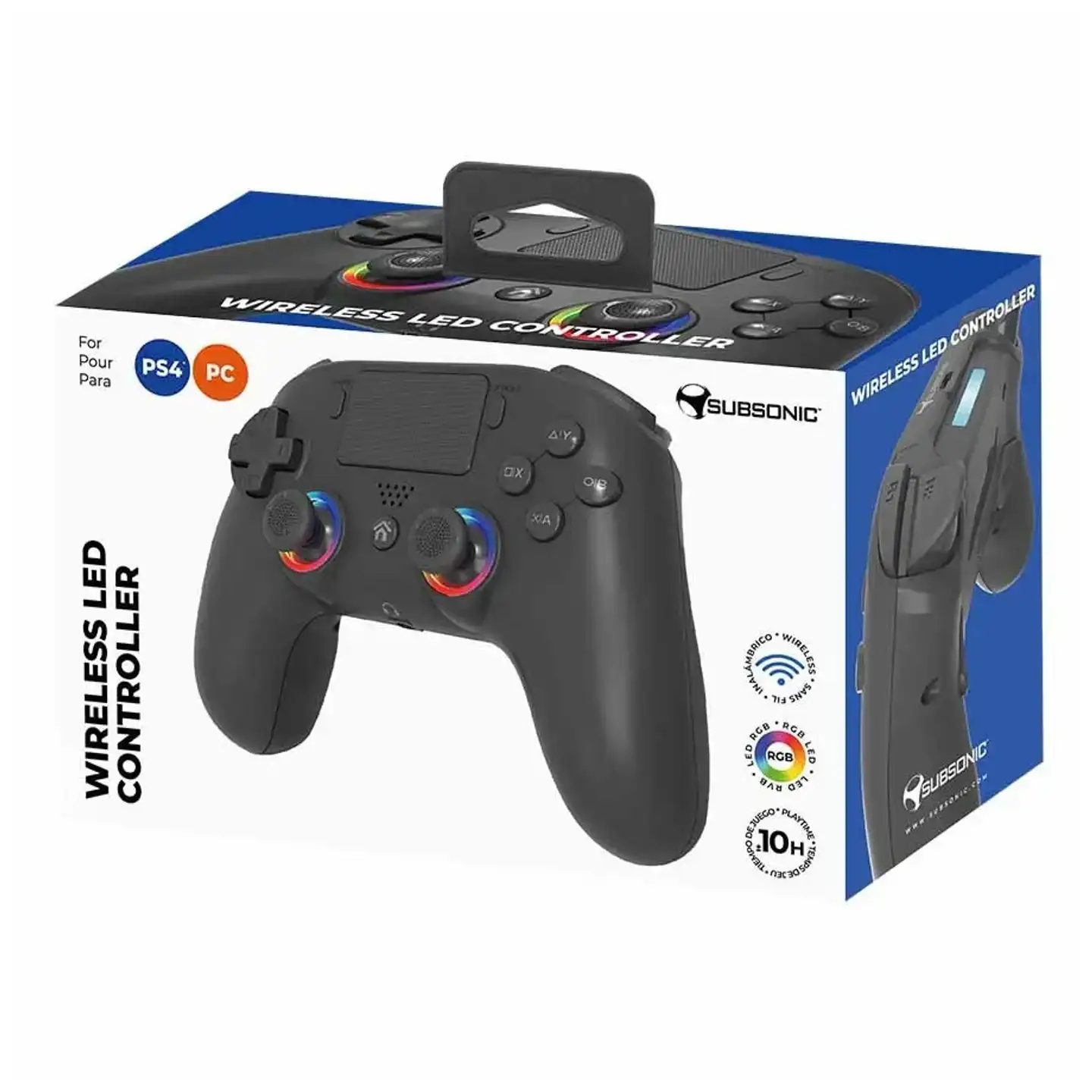 Subsonic 5639 langaton peliohjain PS4, musta - 5