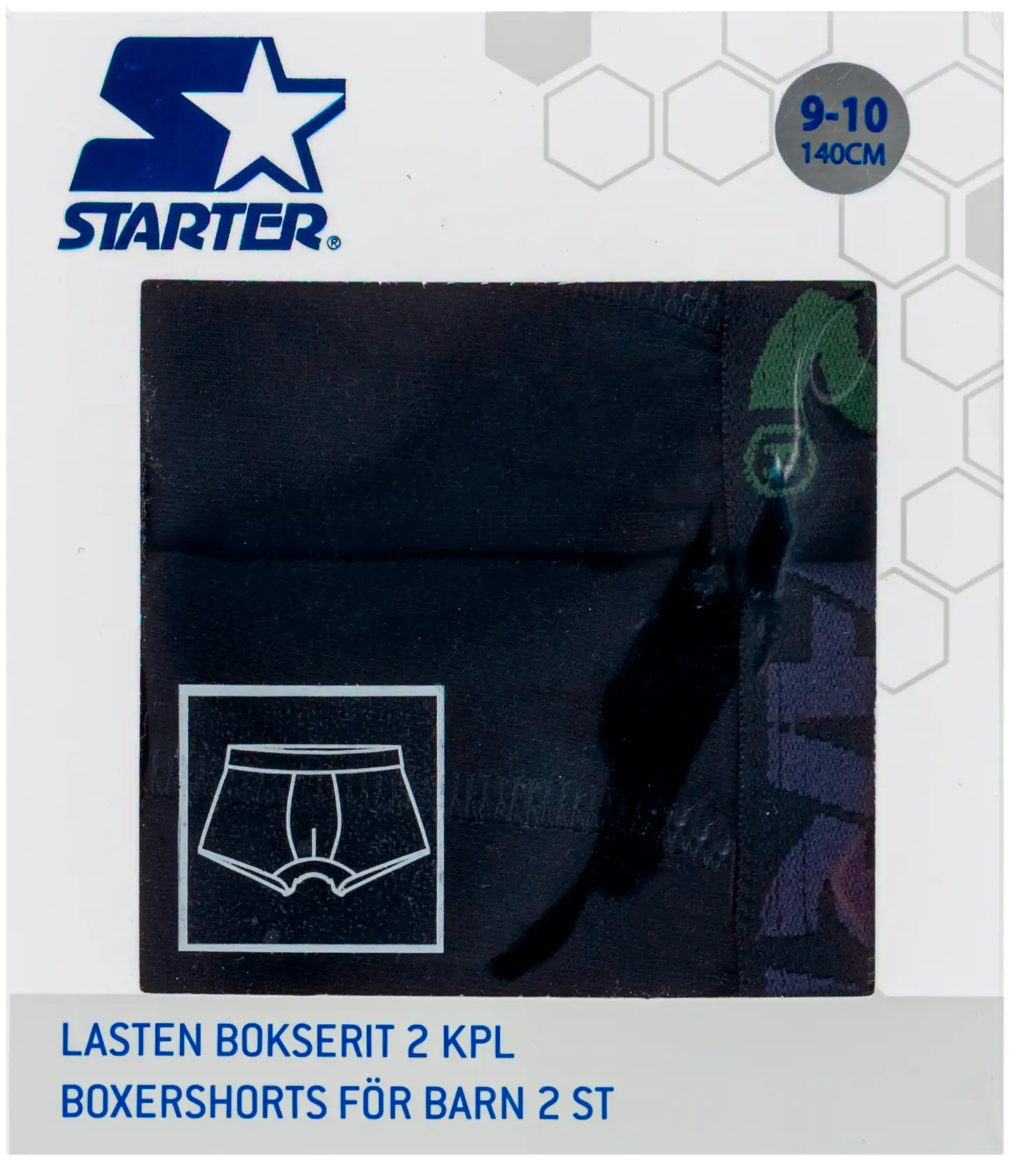 Starter lasten bokserit 61230 2-pack - black forest/black inkwell - 3