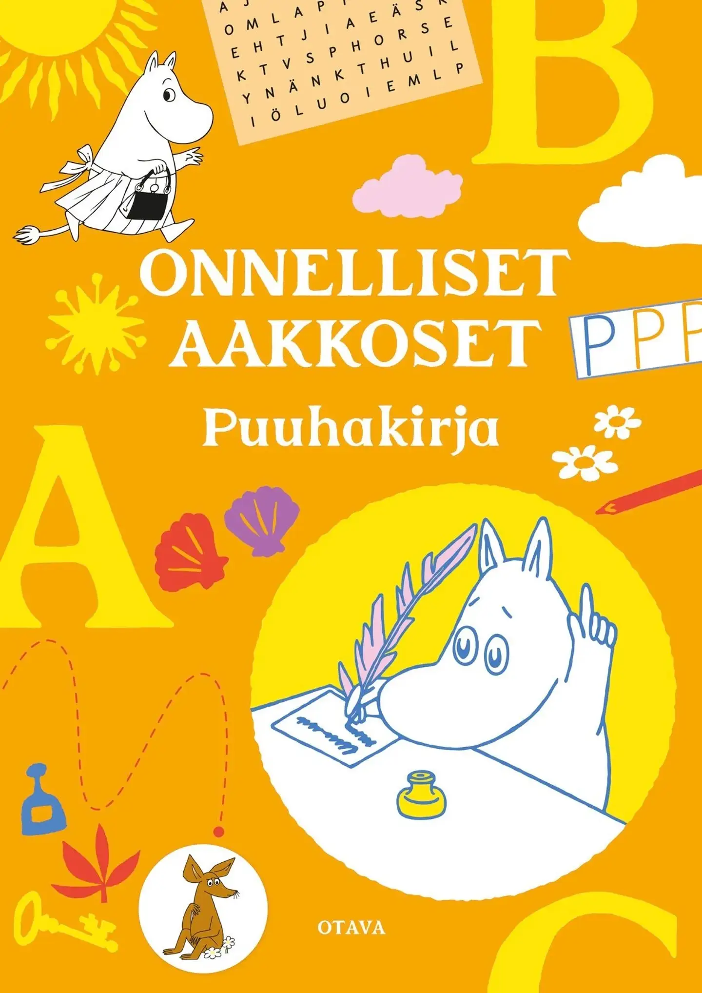 Muumit Onnelliset aakkoset - puuhakirja