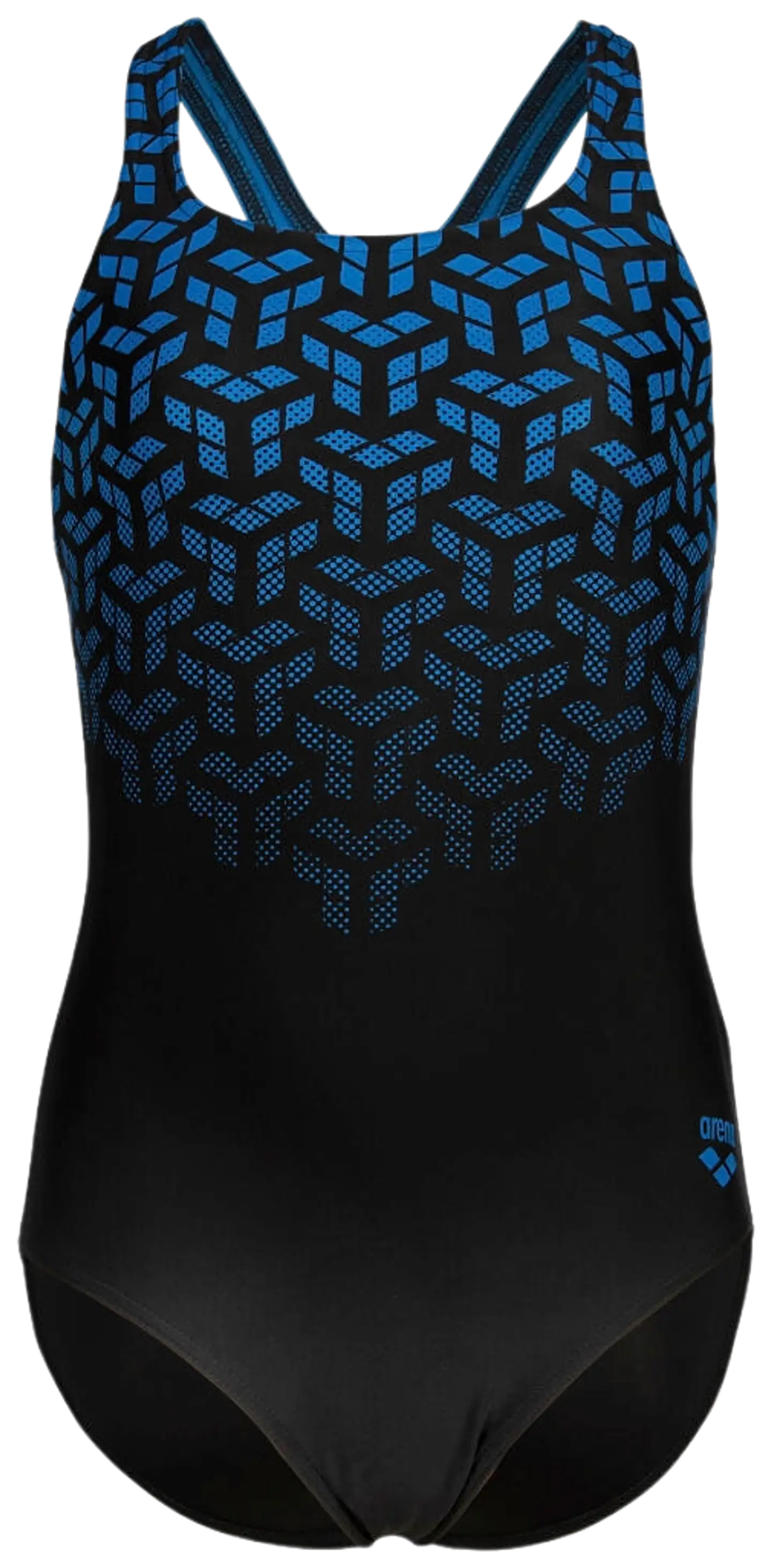 Arena lasten Kikko V Swim Pro Back uimapuku - Black-Blue China - 1