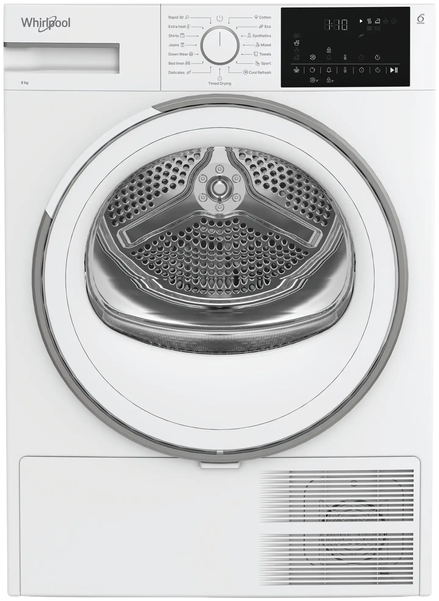 Whirlpool kuivausrumpu D8 6BDWW EE, 60cm, 8kg, valkoinen - 1