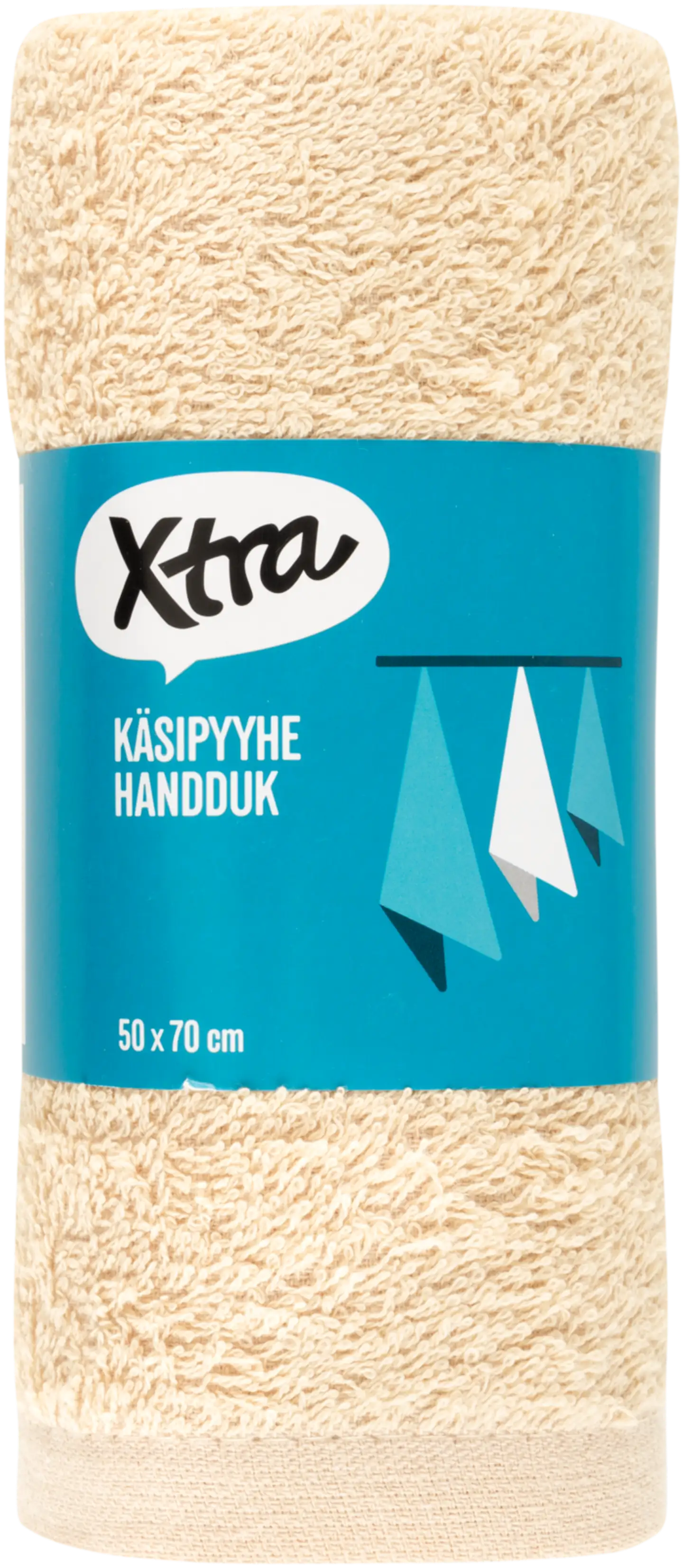 Xtra käsipyyhe Anna 50x70cm - BEIGE - 2