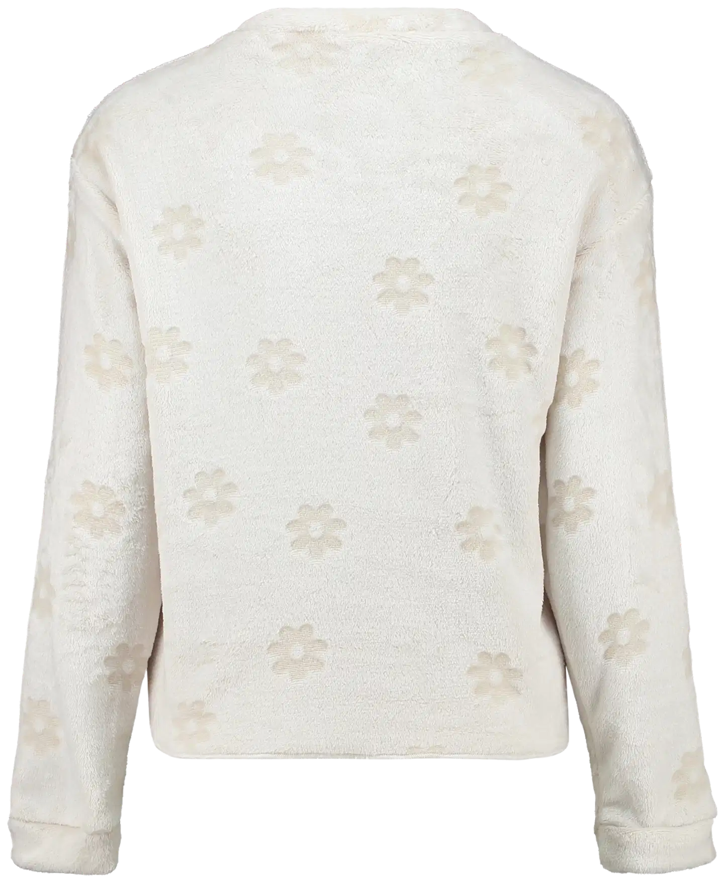 Hailys lasten trikoopaita - cream flower - 3