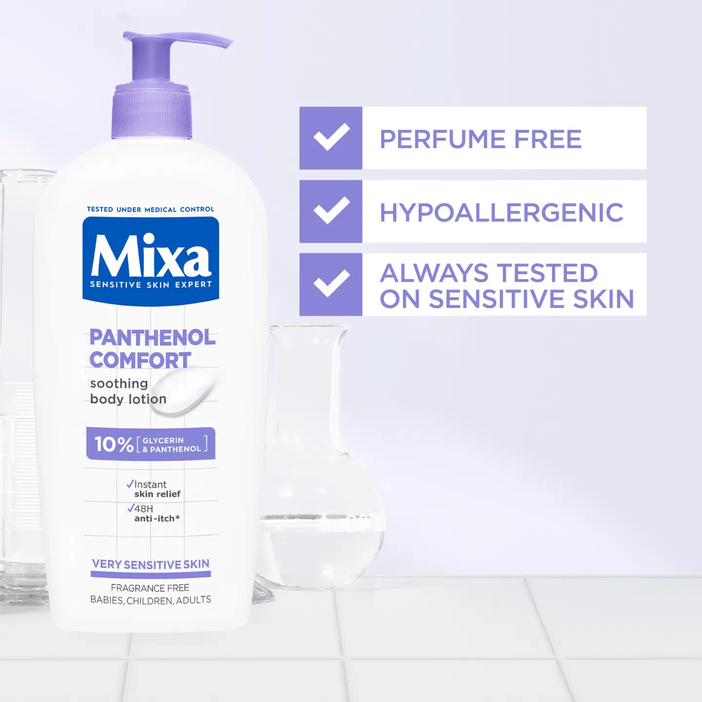 Mixa Panthenol Vartalovoide Rauhoittava vartalovoide erittäin herkälle iholle 250ml - 5