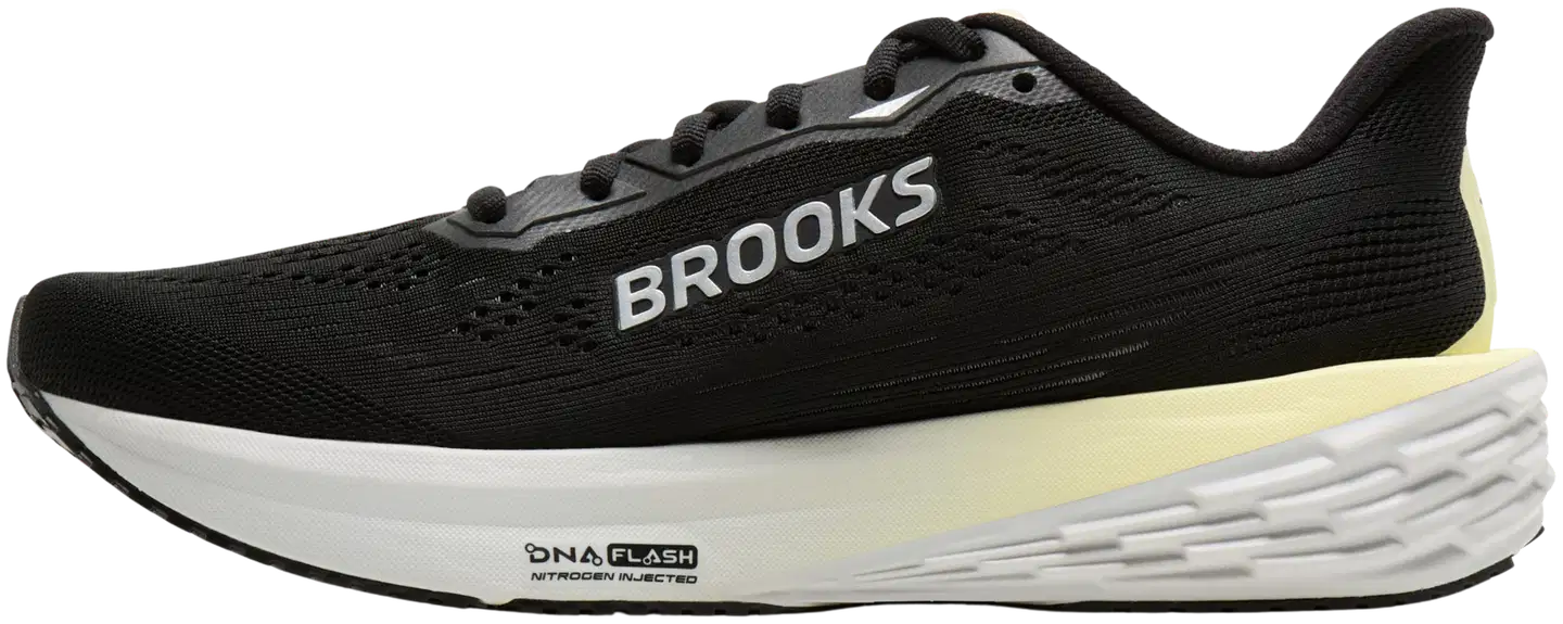 Brooks naisten juoksukengät Launch 12 - Black/Luminary/Oyster - 5