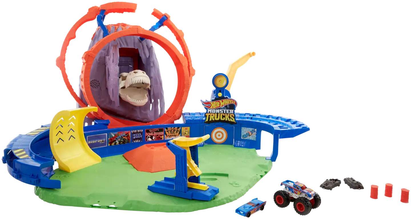 Hot Wheels Monster Trucks Volcano Arena -leikkisetti - 2