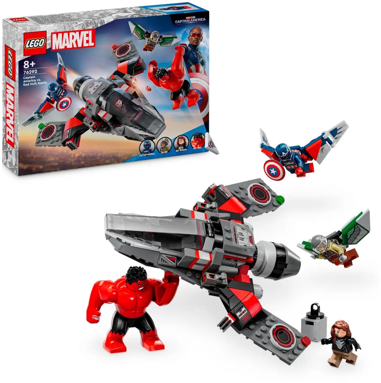 LEGO® Marvel 76292 Captain American ja Punaisen Hulkin taistelu - 1