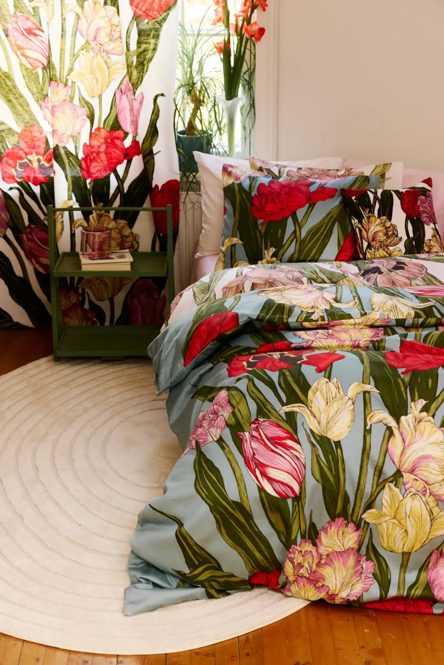 Vallila satiini pussilakanasetti Kukoistus 150x210 cm multi - 5