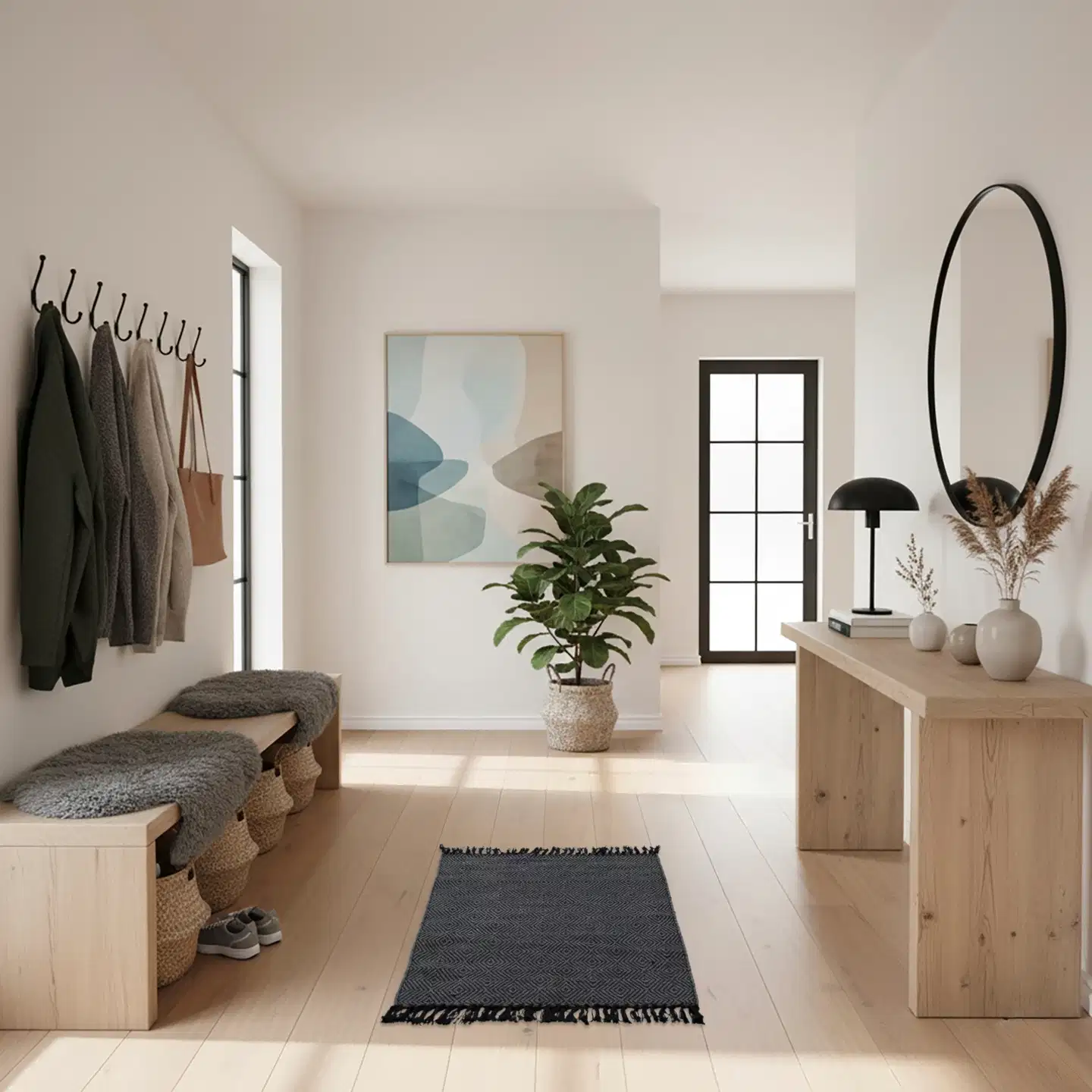 House puuvillamatto Twill 60x90 cm harmaa/musta - 5