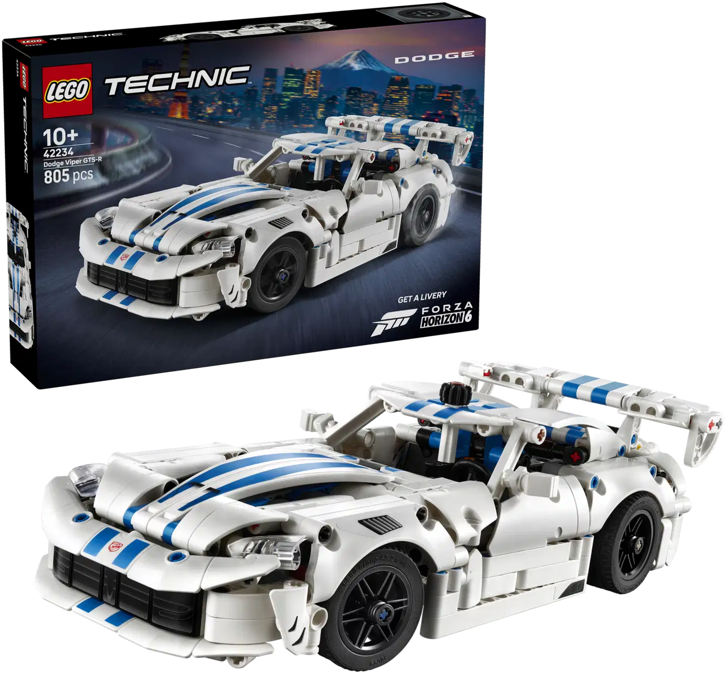 LEGO® Technic 42234 Dodge Viper GTS-R ‑urheiluauto - 1