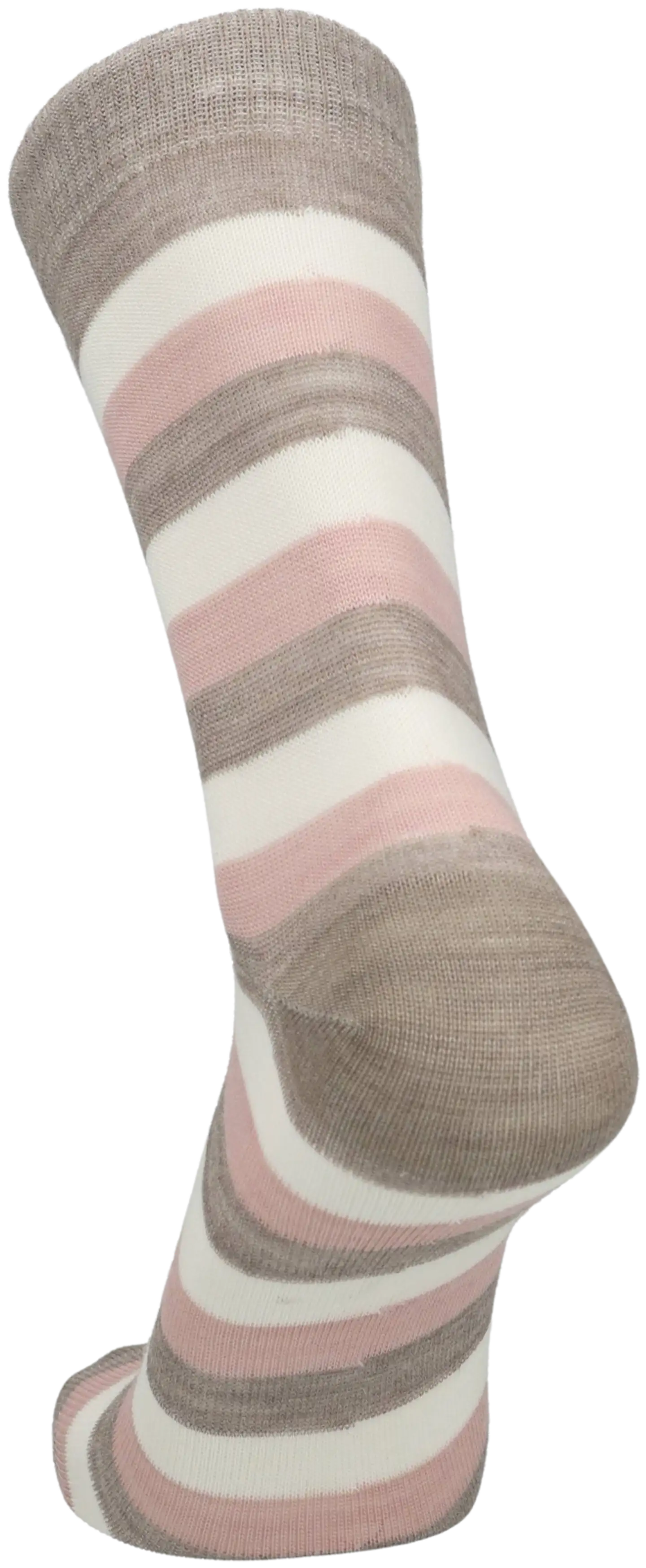 Sukkamestarit naisten merinovillasukat raita - Soft pink - 5