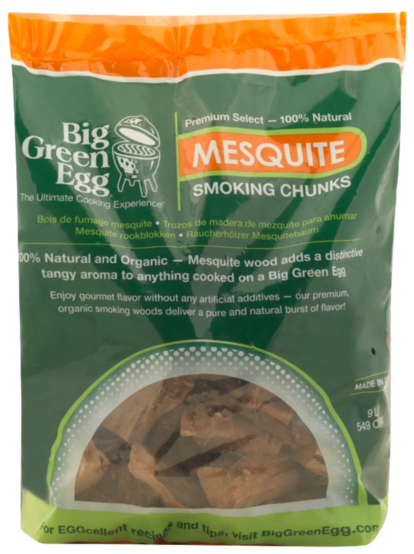 Big Green Egg savustuspalat Mesquite 9 l - 1