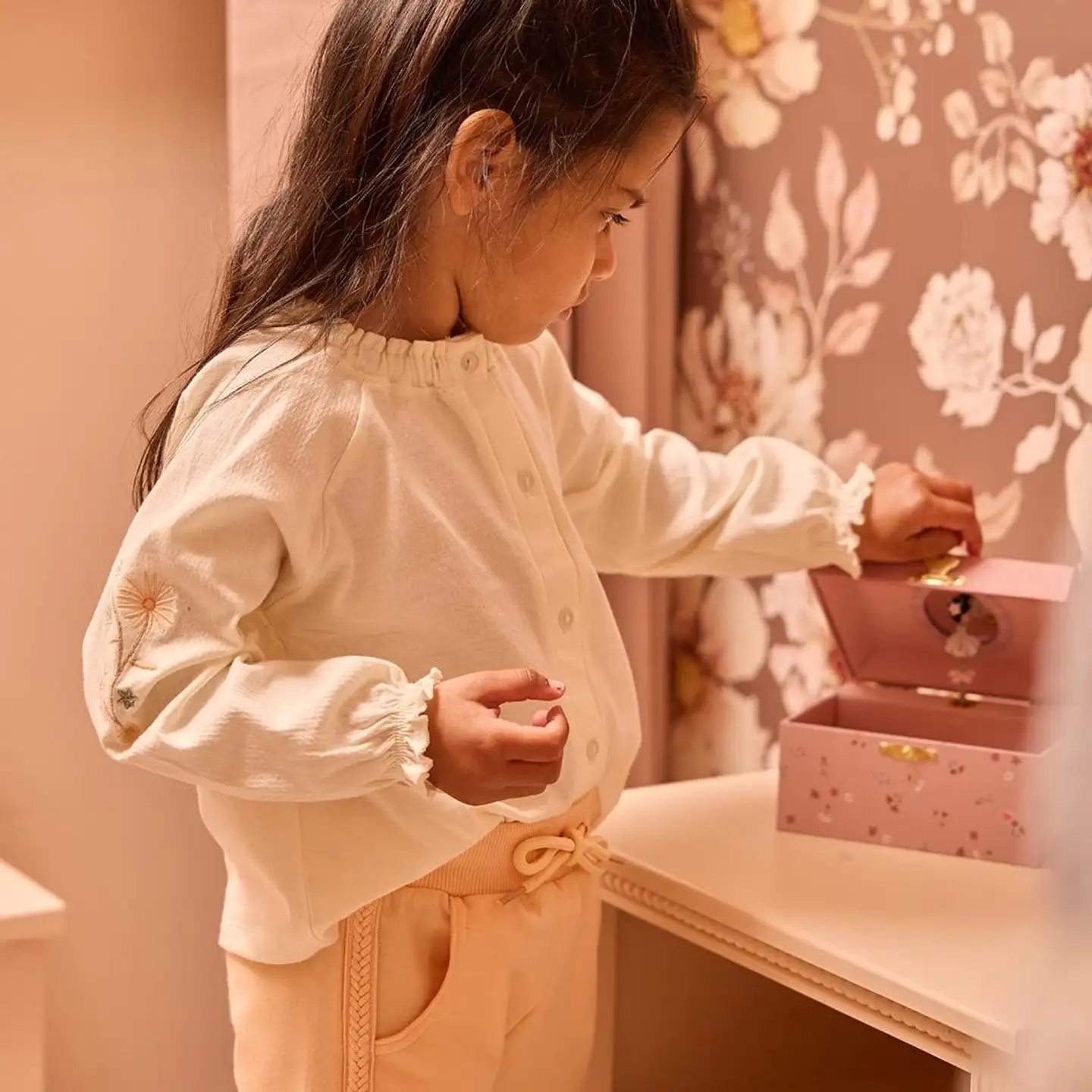 Dirkje lasten collegehousut N58323-35 - Peach - 3