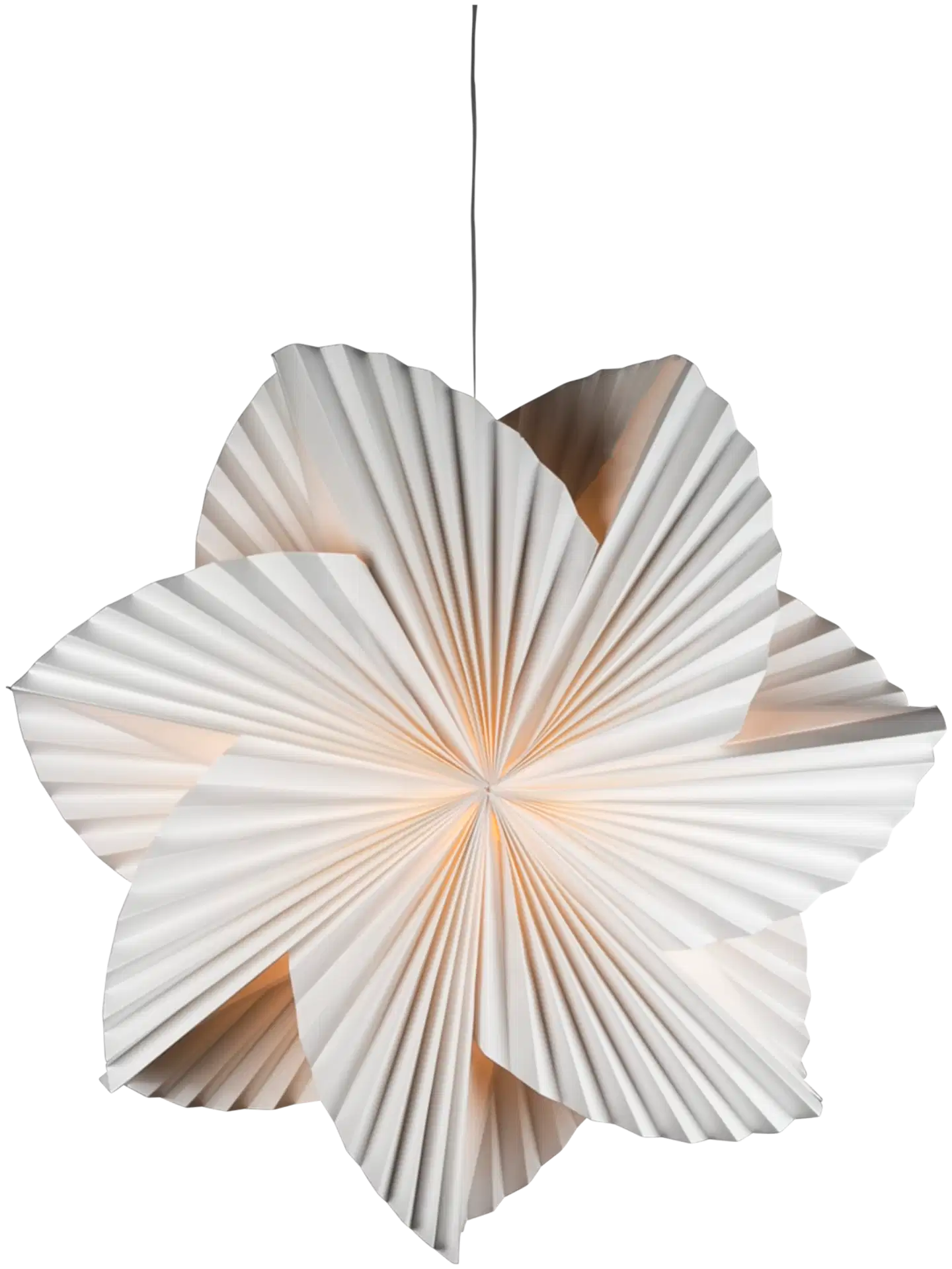 Konstsmide Paperitähti 5949-200, Hyrrä 80Cm Valkoinen, E14 sis. johtosarjan - 1