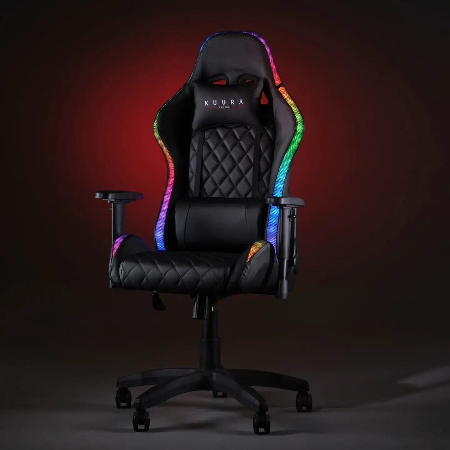 Kuura Gaming pelituoli RGB musta - 2