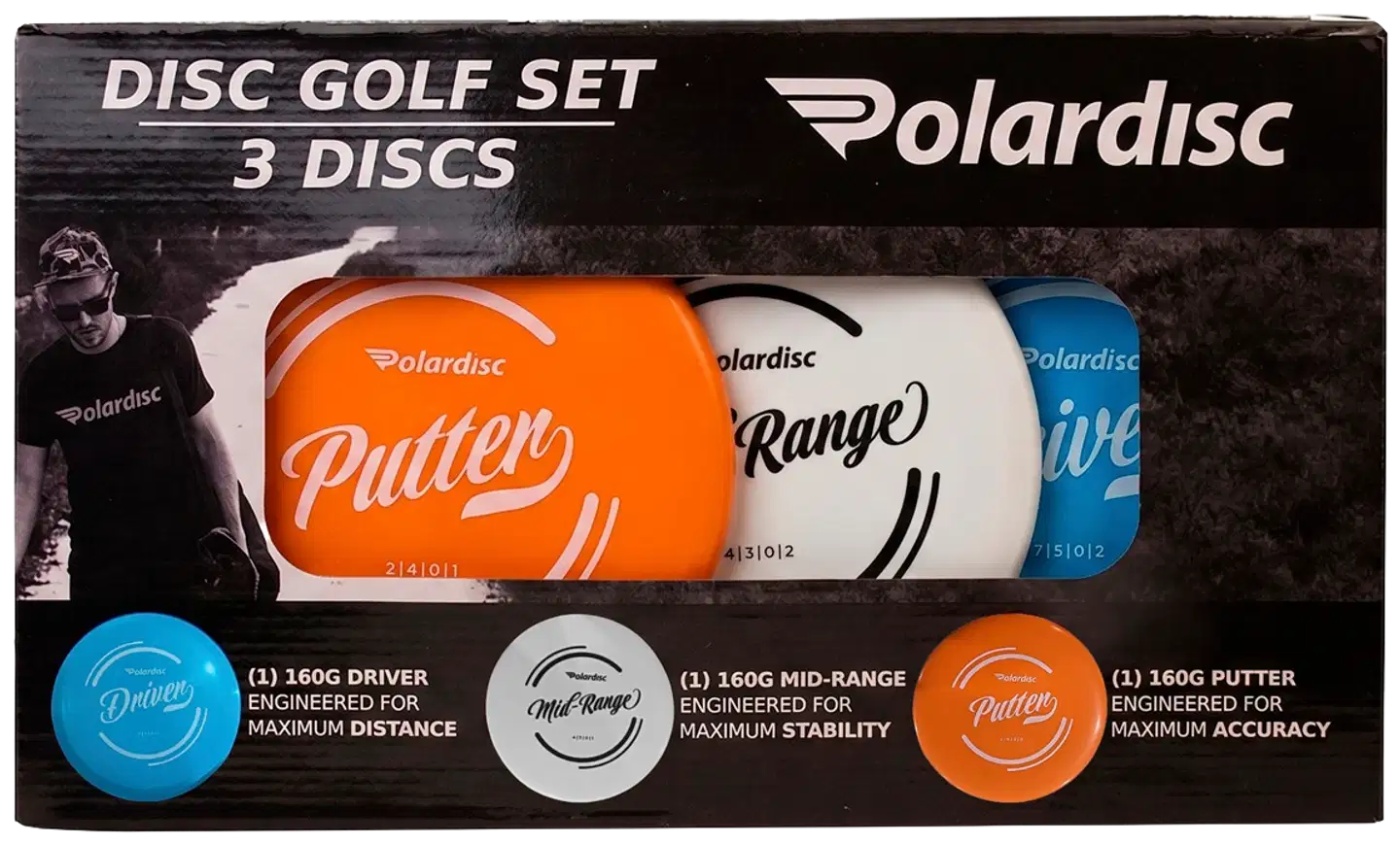 Polardisc frisbeegolf kiekkosetti - 1