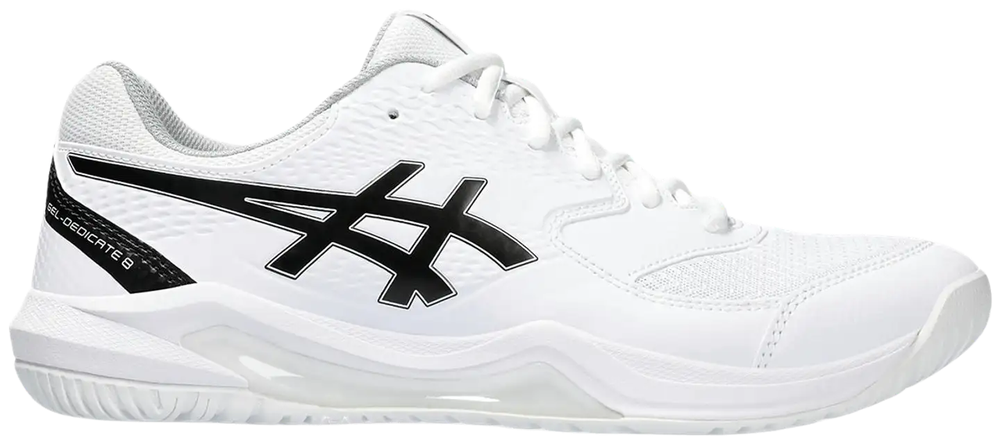 Asics miesten tennisjalkine Gel-Dedicate 8 - white/black - 1