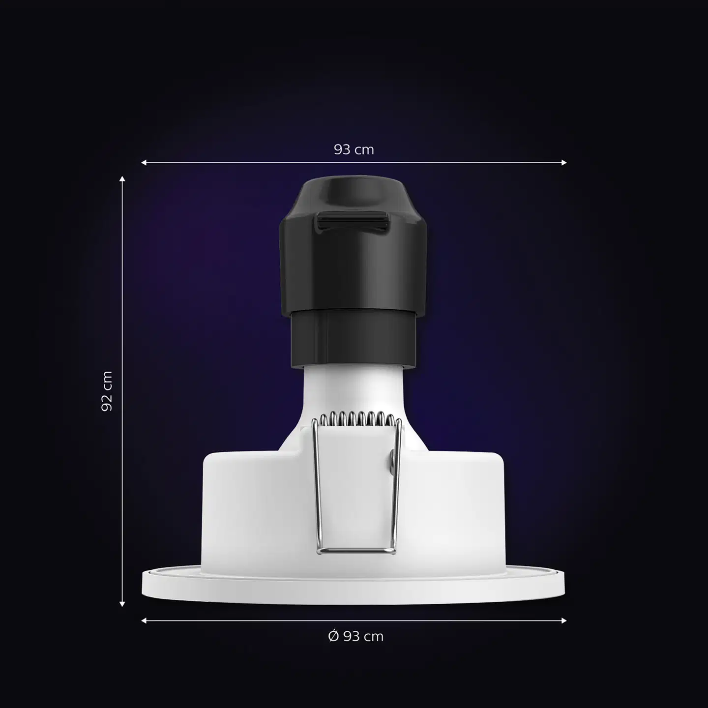 Philips Hue Xamento -upotettu alasvalo kylpyhuoneeseen 4.2W 2000-6500K 1200LM chrome 3 kappaletta - 2
