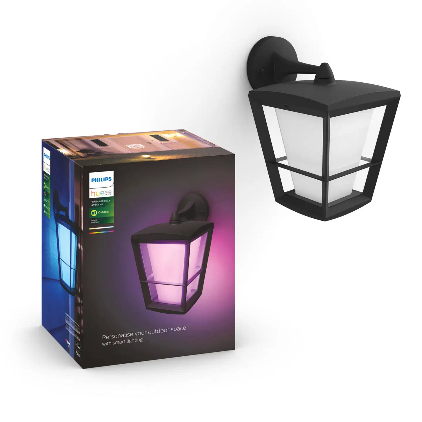 Philips Hue Econic -seinävalaisin ulkokäyttöön 15W 2000-6500K 1140LM säädettävä - 2