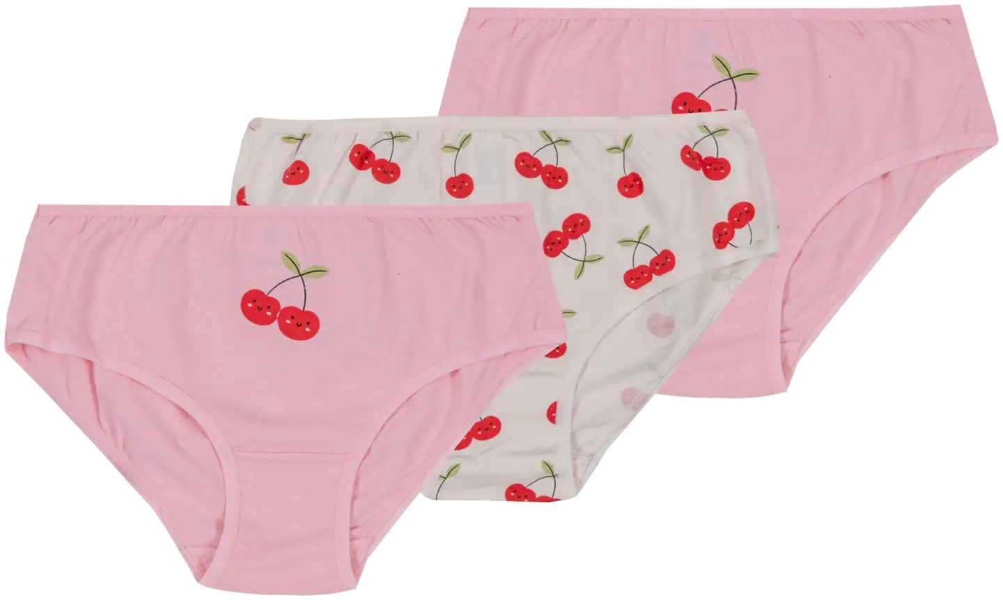House lasten brief-alushousut Kirsikka 230H260807 3-pack - Pink AOP - 1