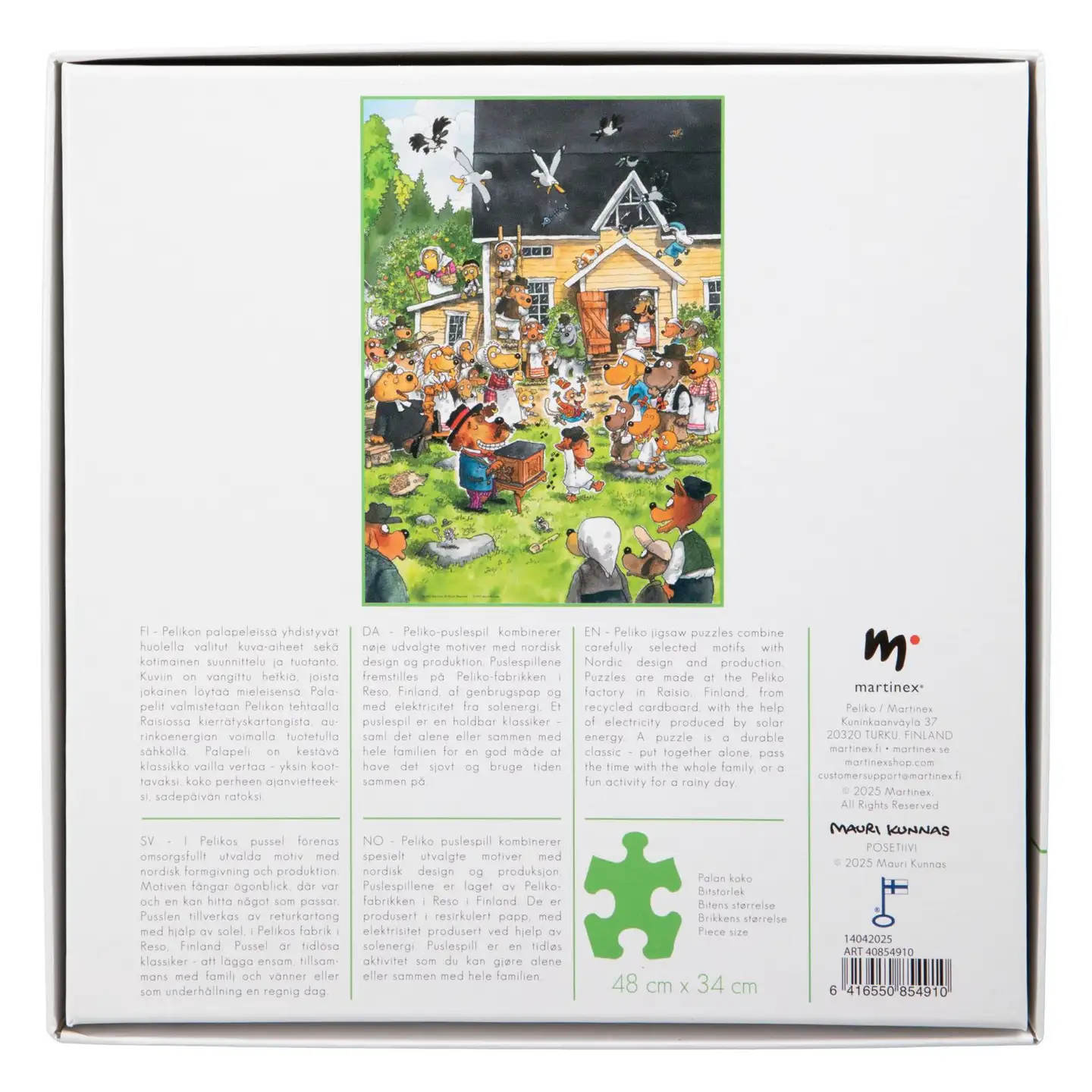 Peliko Mauri Kunnas palapeli 500 palaa posetiivi - 2