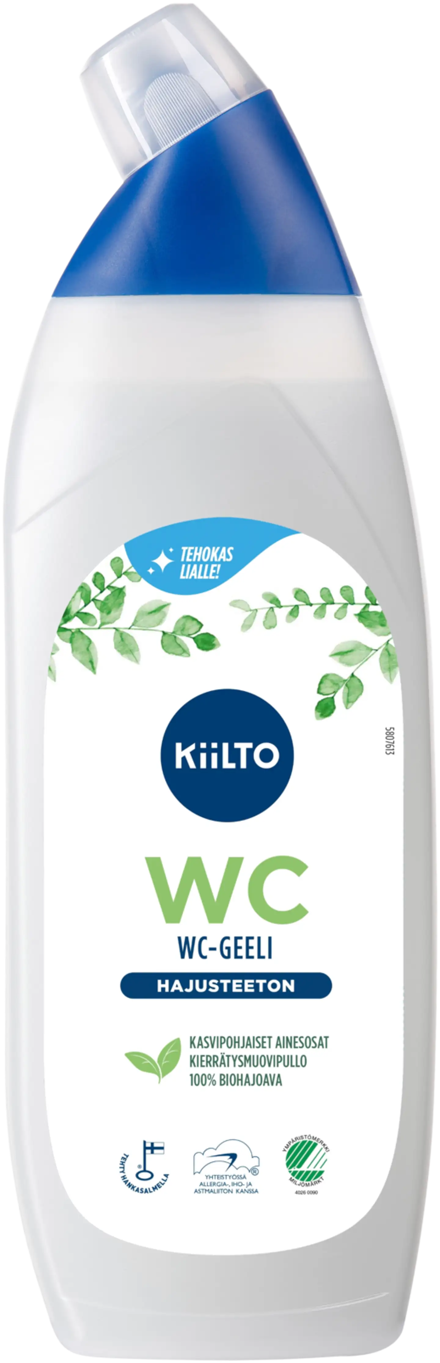 Kiilto biohajoava WC-geeli Hajusteeton 750 ml