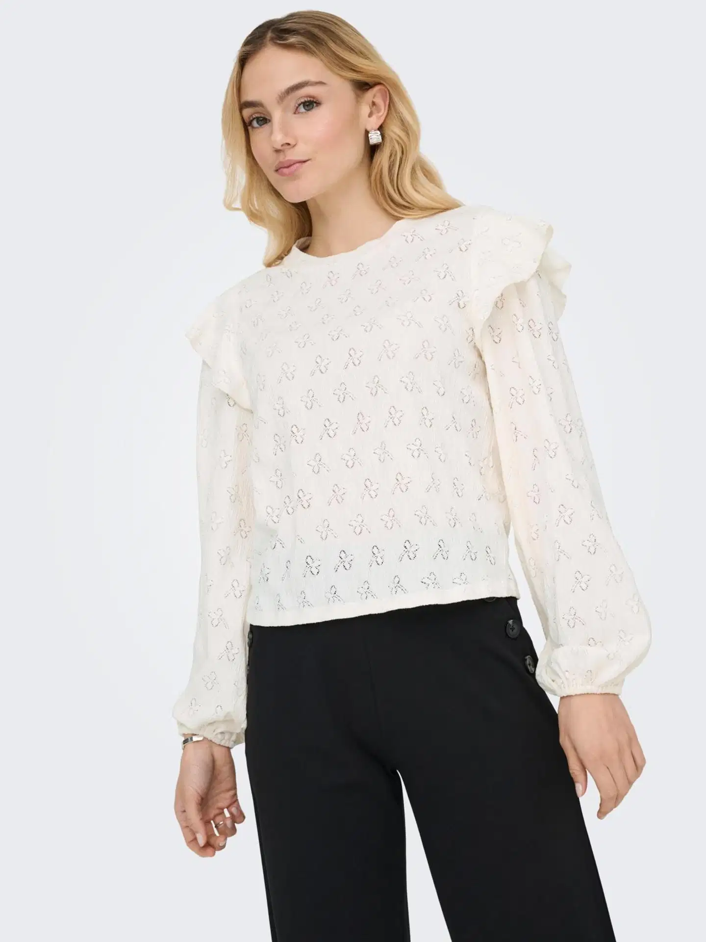 JDY naisten paita Jdylollie - Cloud dancer - 4