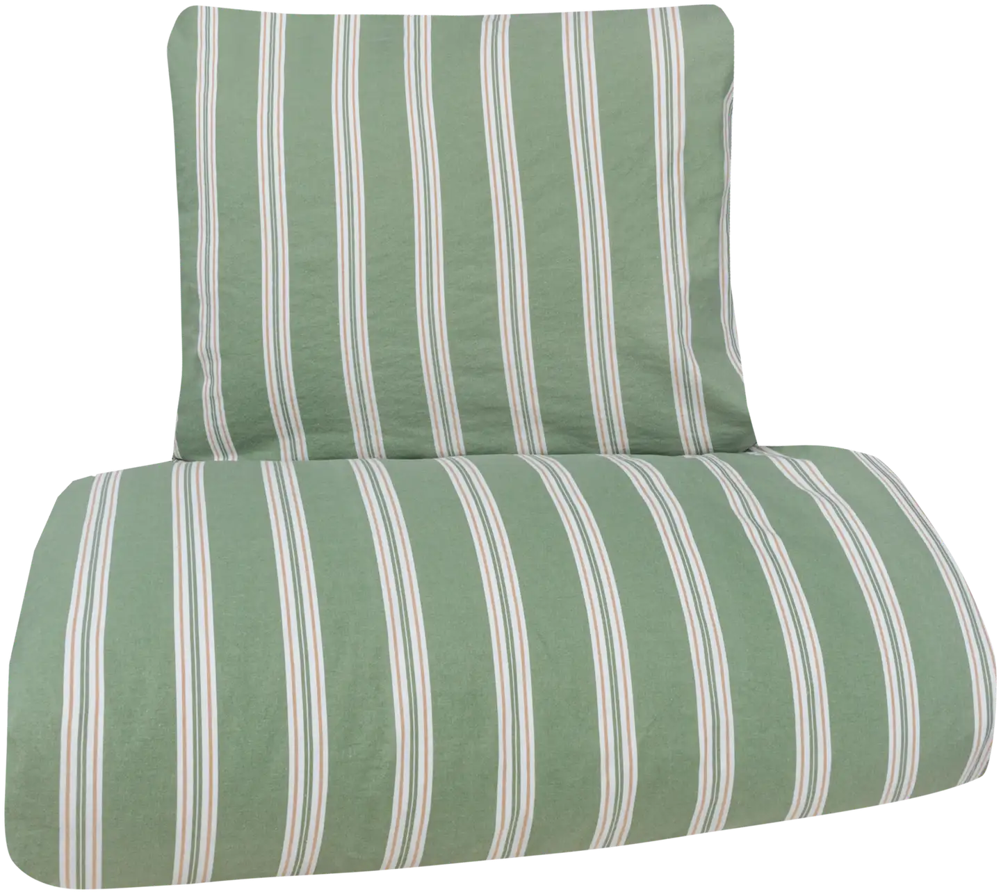 House pussilakanasetti Stripe 50280 150 x 210 cm + 55 x 65 cm vihreä/beige/valk - 1