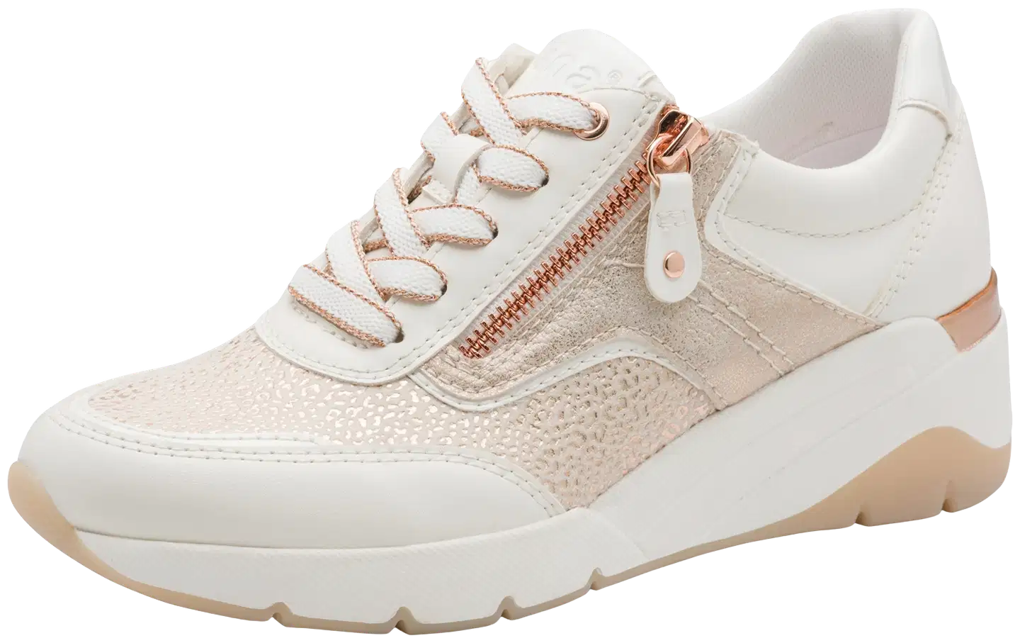 Jana shoes kävelykenkä 23768 - White/Rosegold - 1