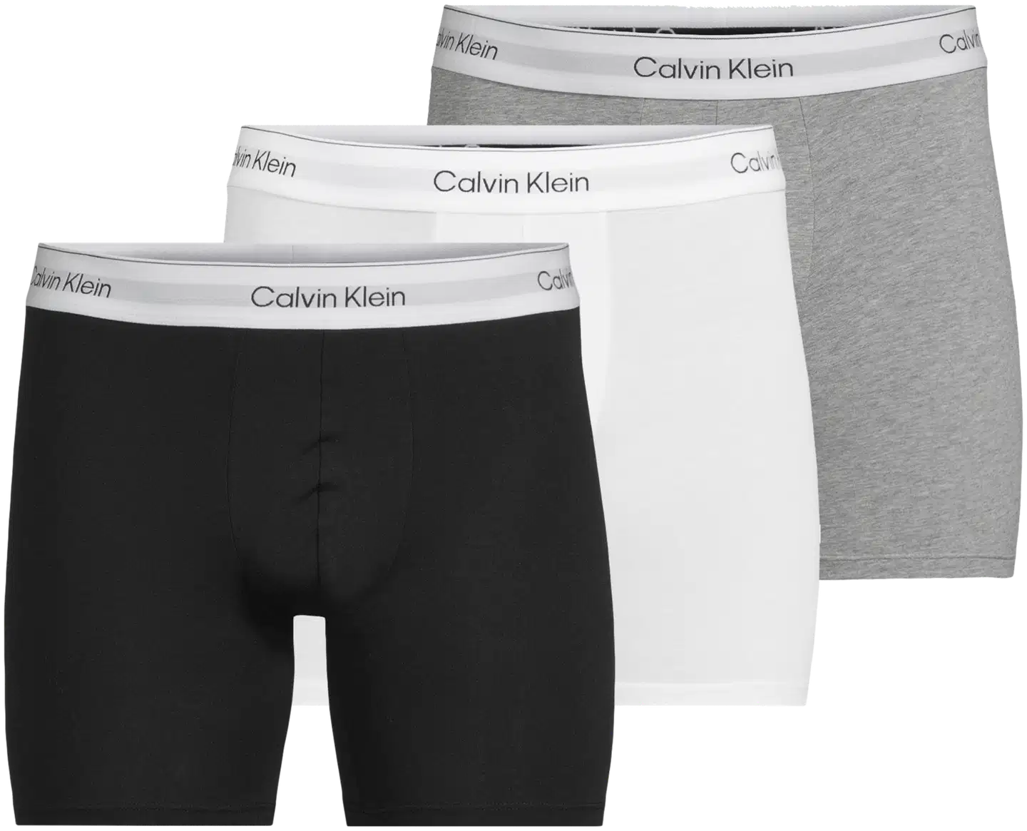 Calvin Klein miesten bokserit 3-pack - grey/white/black - 1