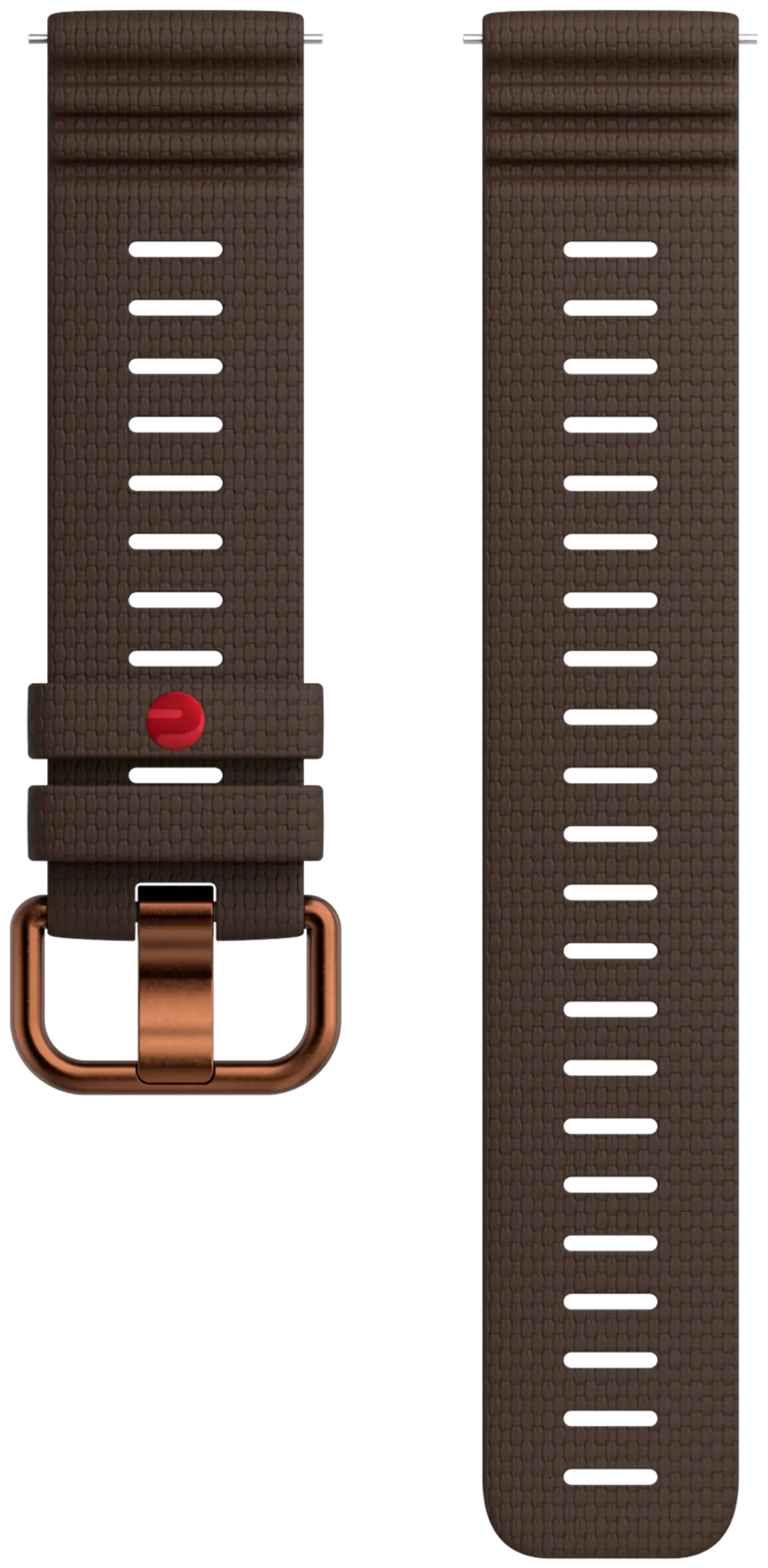 Premium-luokan Polar-silikoniranneke, 22 mm Ruskea S-L - 1