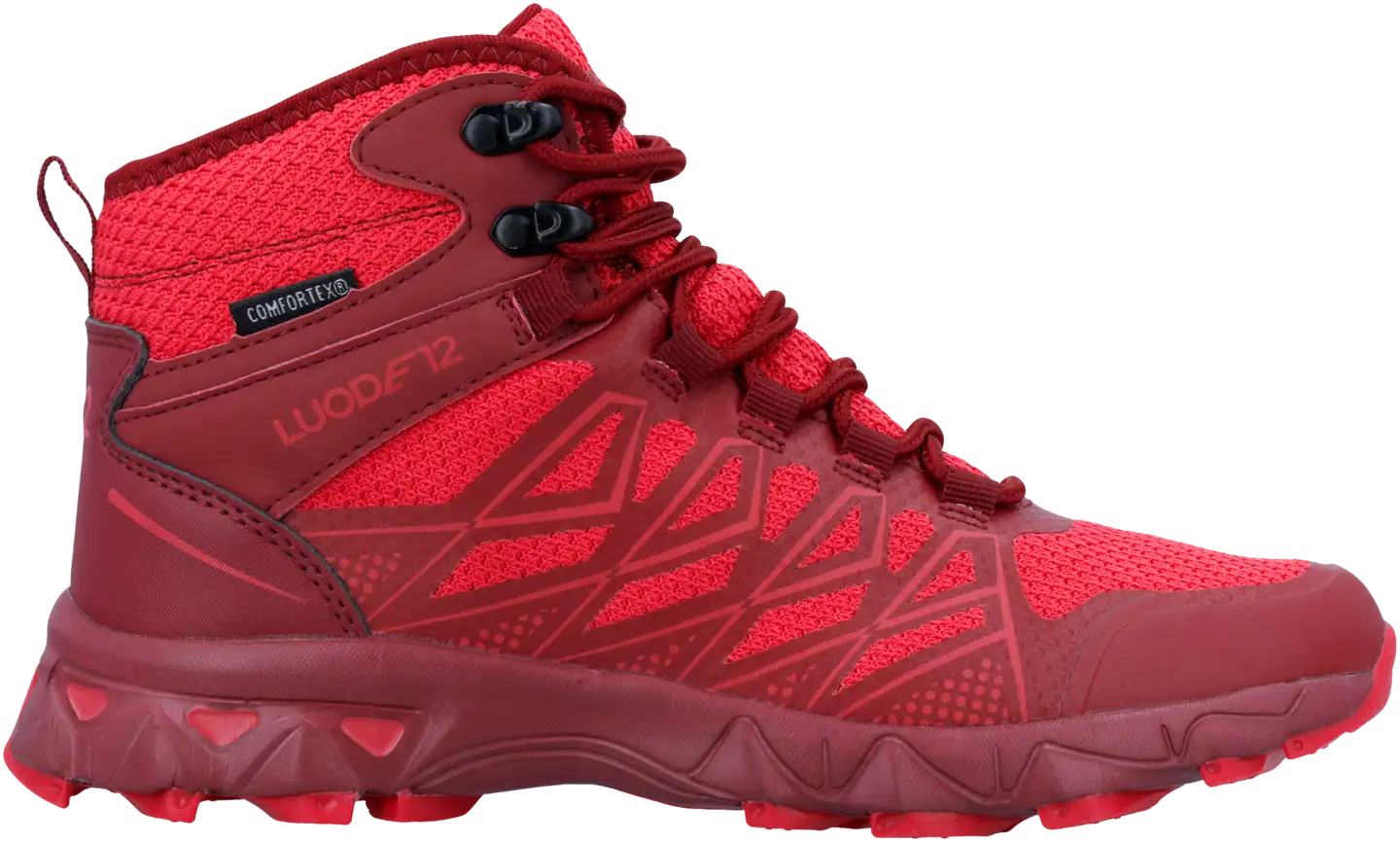 Luode12 naisten ulkoilujalkineet Jurmo Waterproof Mid - Red combi - 1