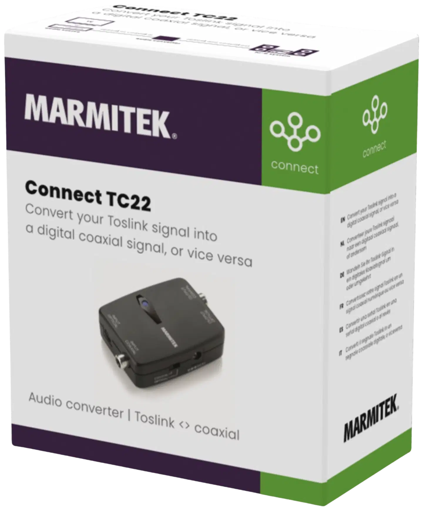 Marmitek Marmitek Connect TC22 Toslink - Coaxial muunnin - 7