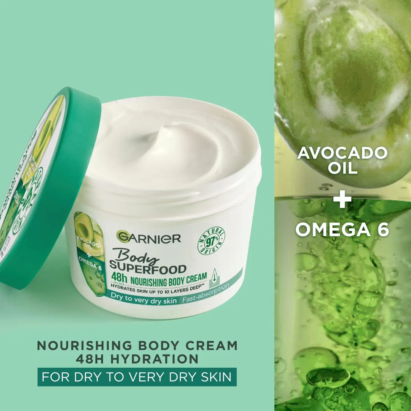 Garnier Body Superfood Avocado vartalovoide kuivalle iholle 380ml - 5