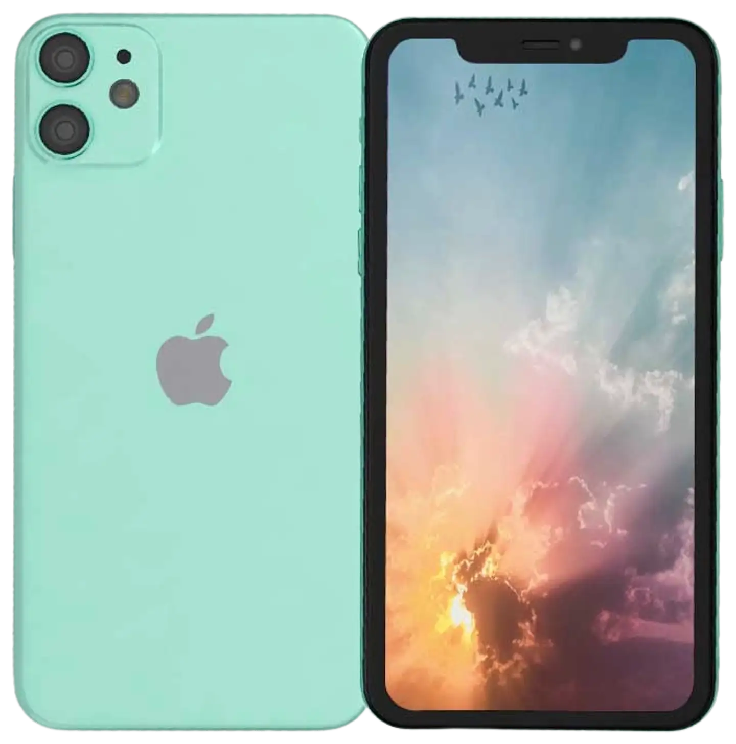 Apple iPhone 11 64GB älypuhelin Green, tehdashuollettu, käytetty puhelin