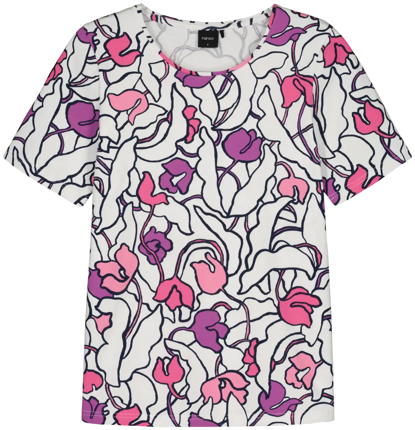 Nanso naisten t-paita Iiris - VALKOINEN