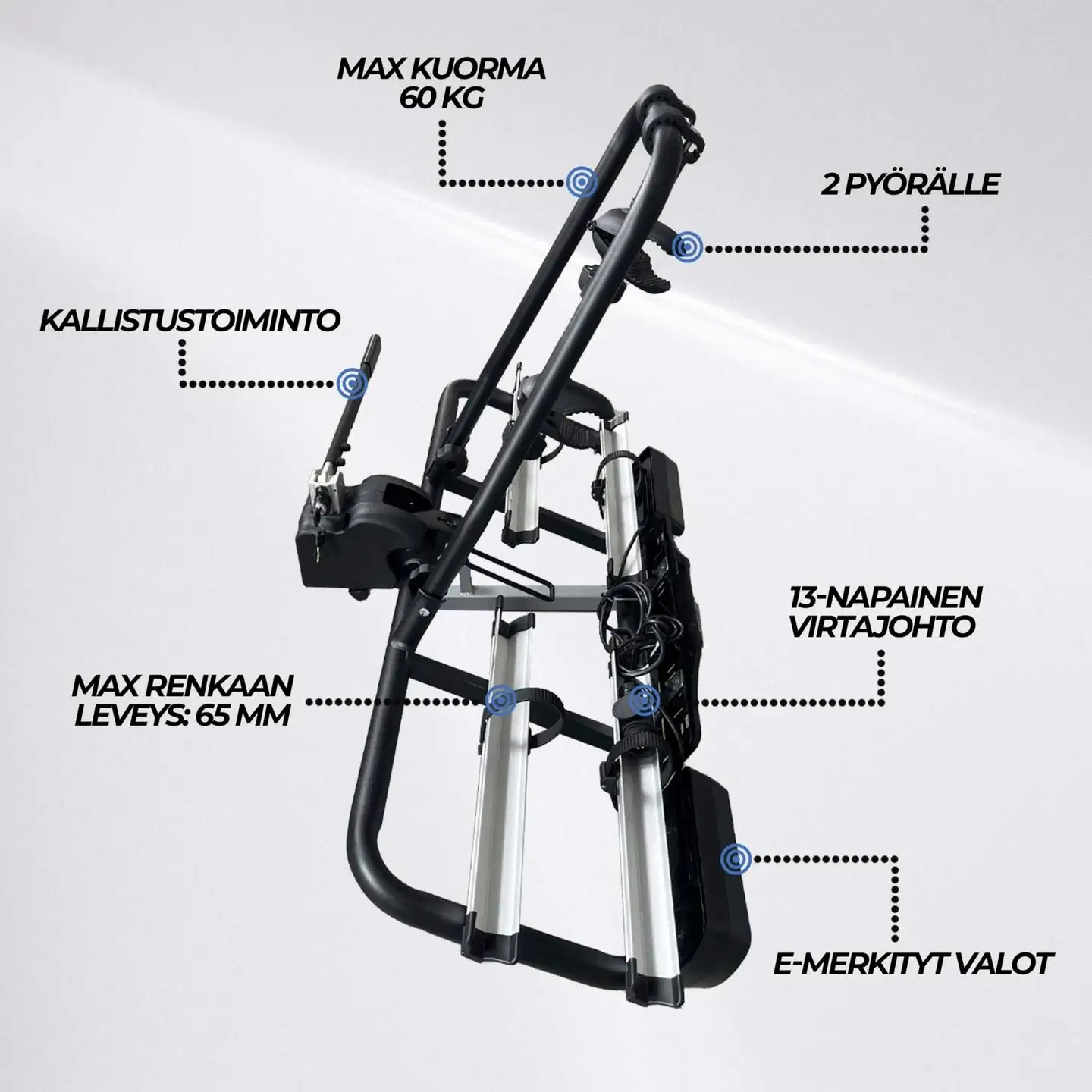 Trekker pyöräteline autoon 2-pyörälle x200 - 2