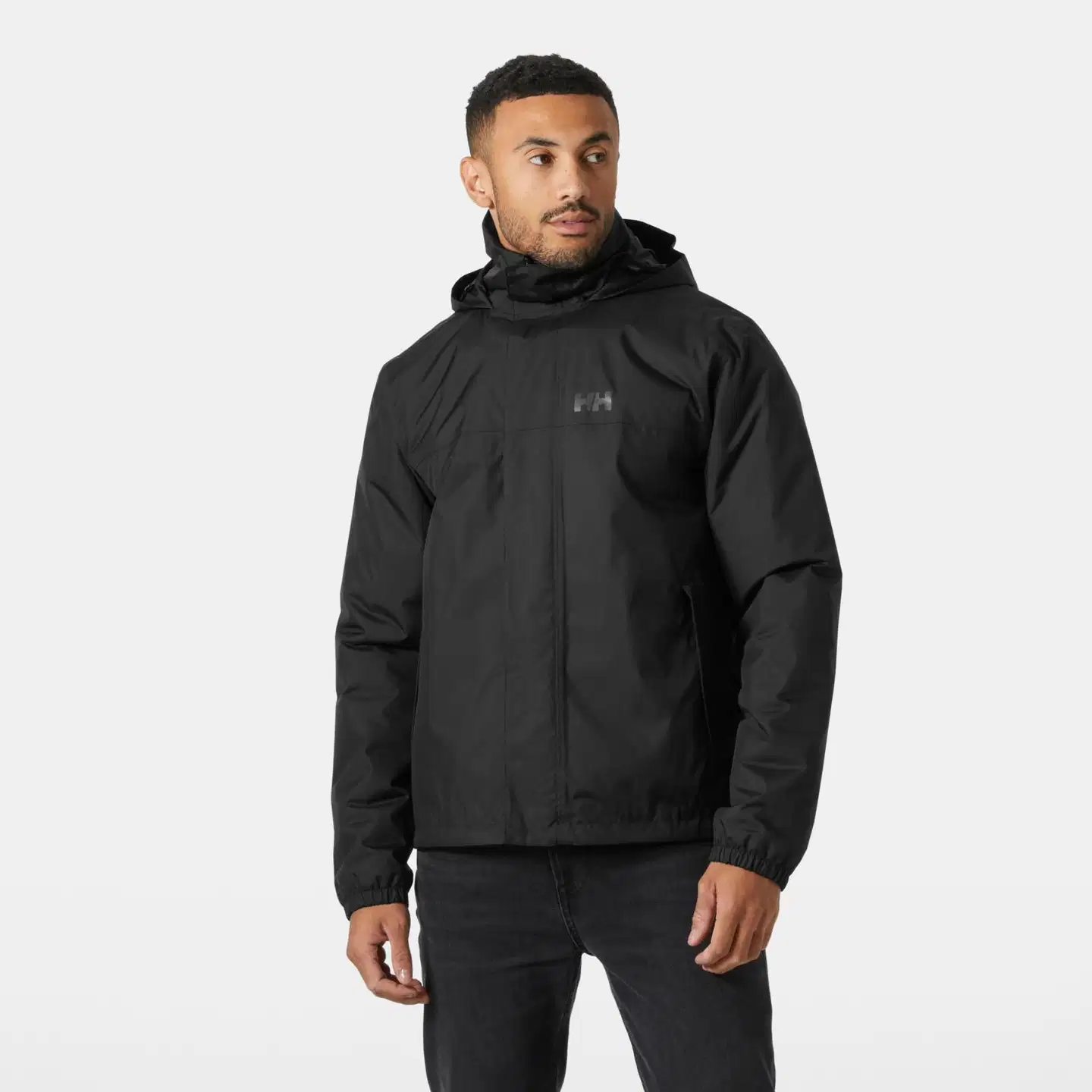 Helly Hansen miesten kevytvanutakki Vancouver INS Rain 54484 - Black - 3