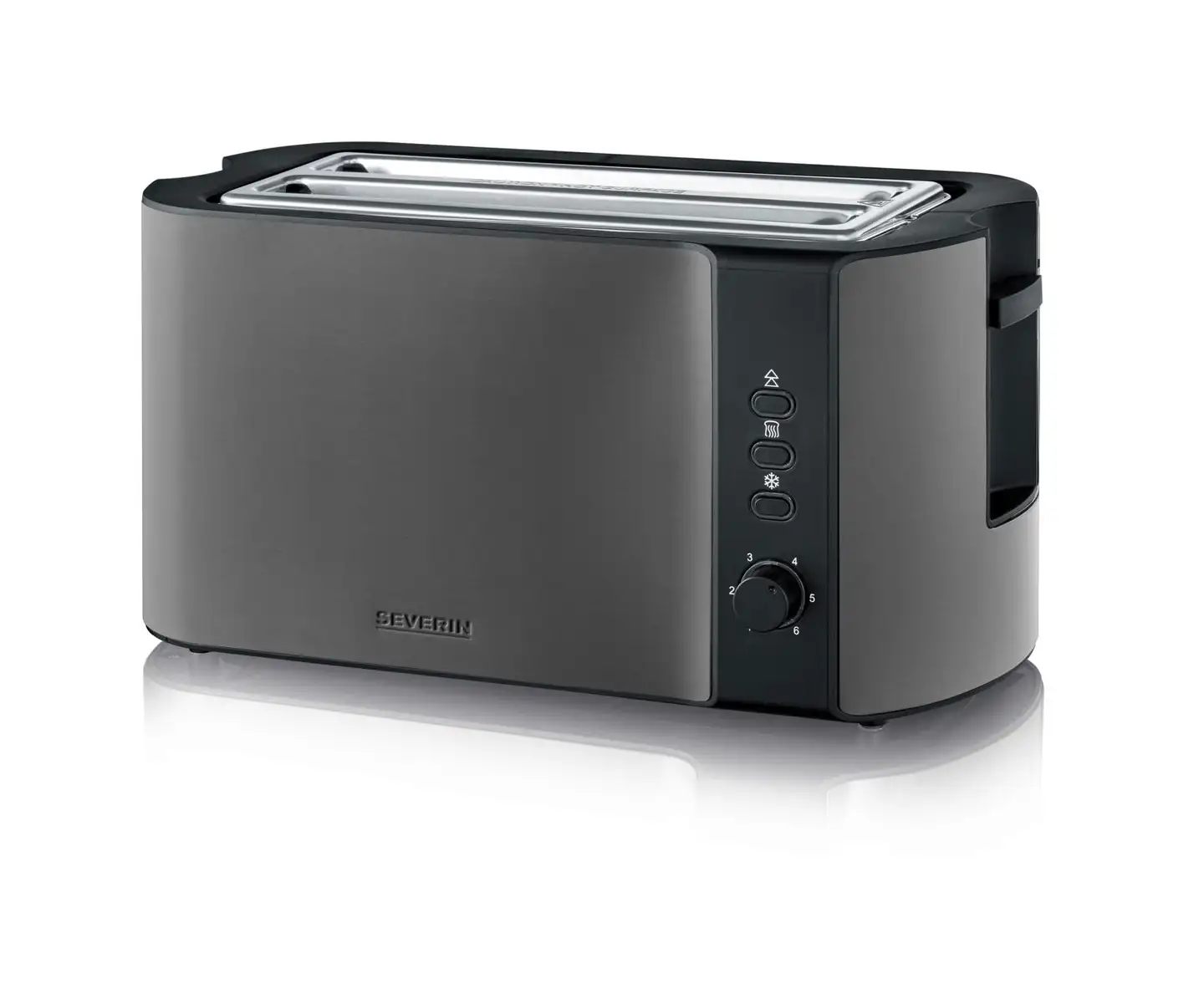 Severin leivänpaahdin neljälle leivälle, Dark Inox AT9341 - 2