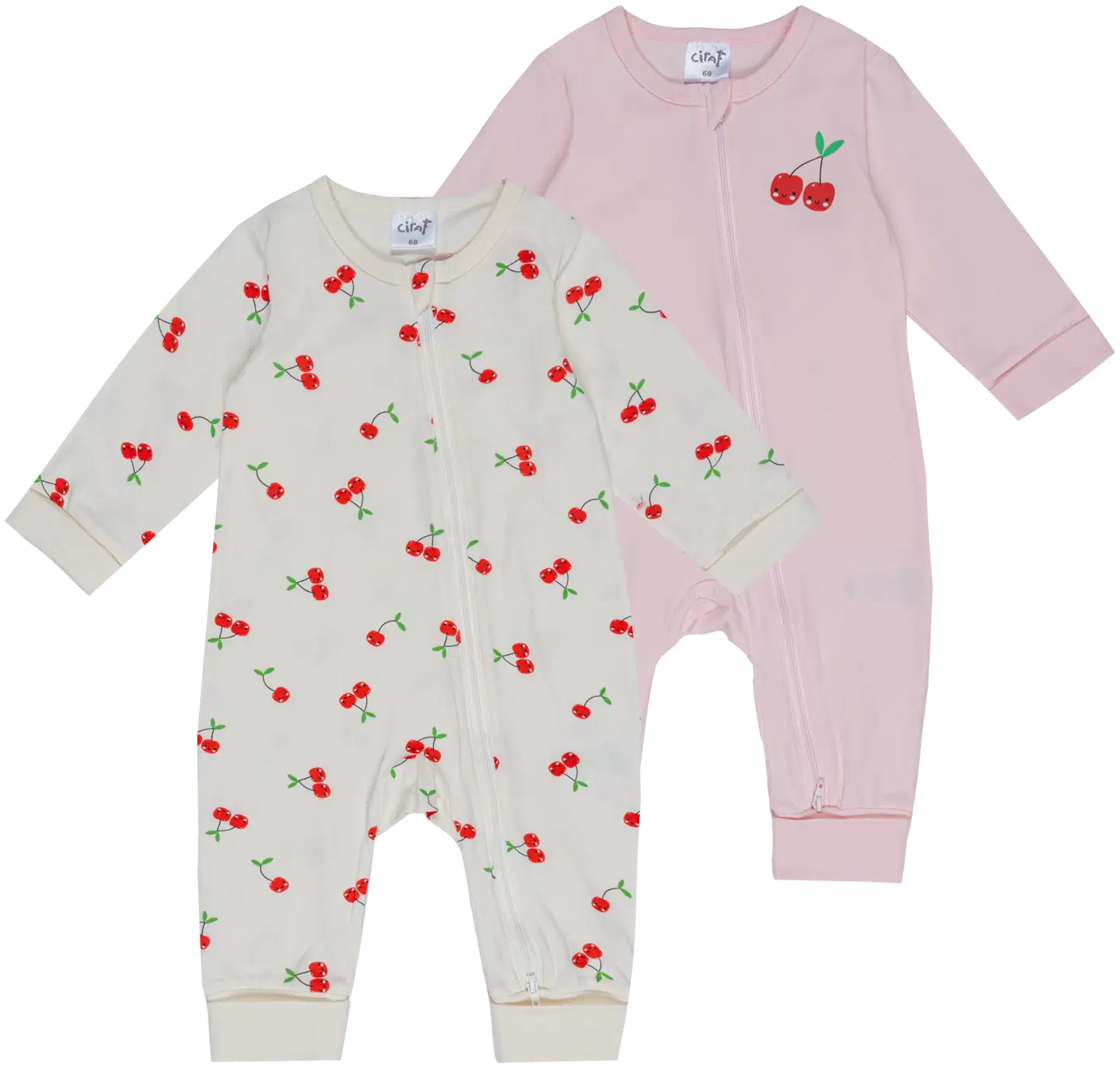 Ciraf vauvojen pyjama 250B260451 2-pack - 11-0103tcx egret - 1