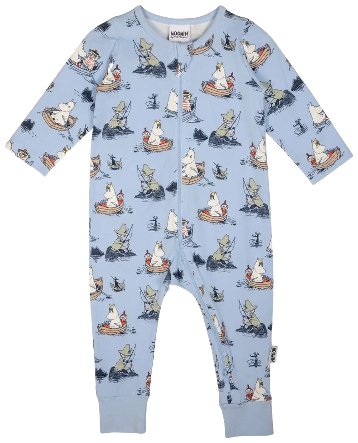 Muumi vauvojen pyjama Veneilijät 591777 - Vaaleansininen - 1