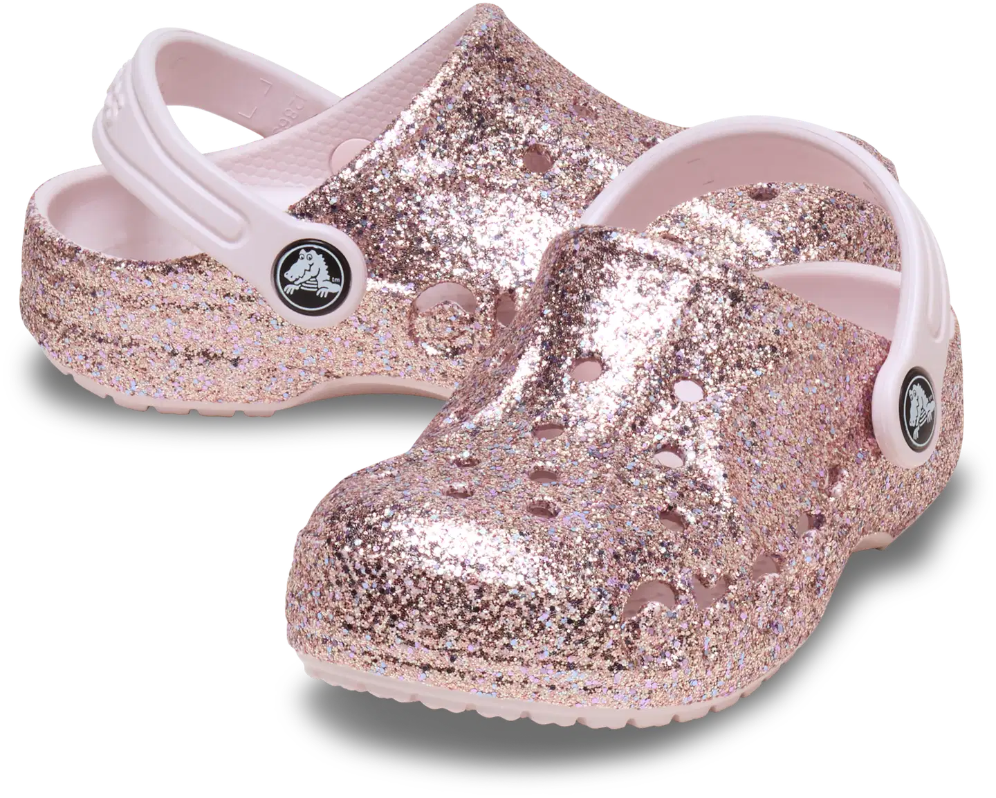 Crocs lasten pistokas Baya Mixed Glitter - Barely Pink - 6