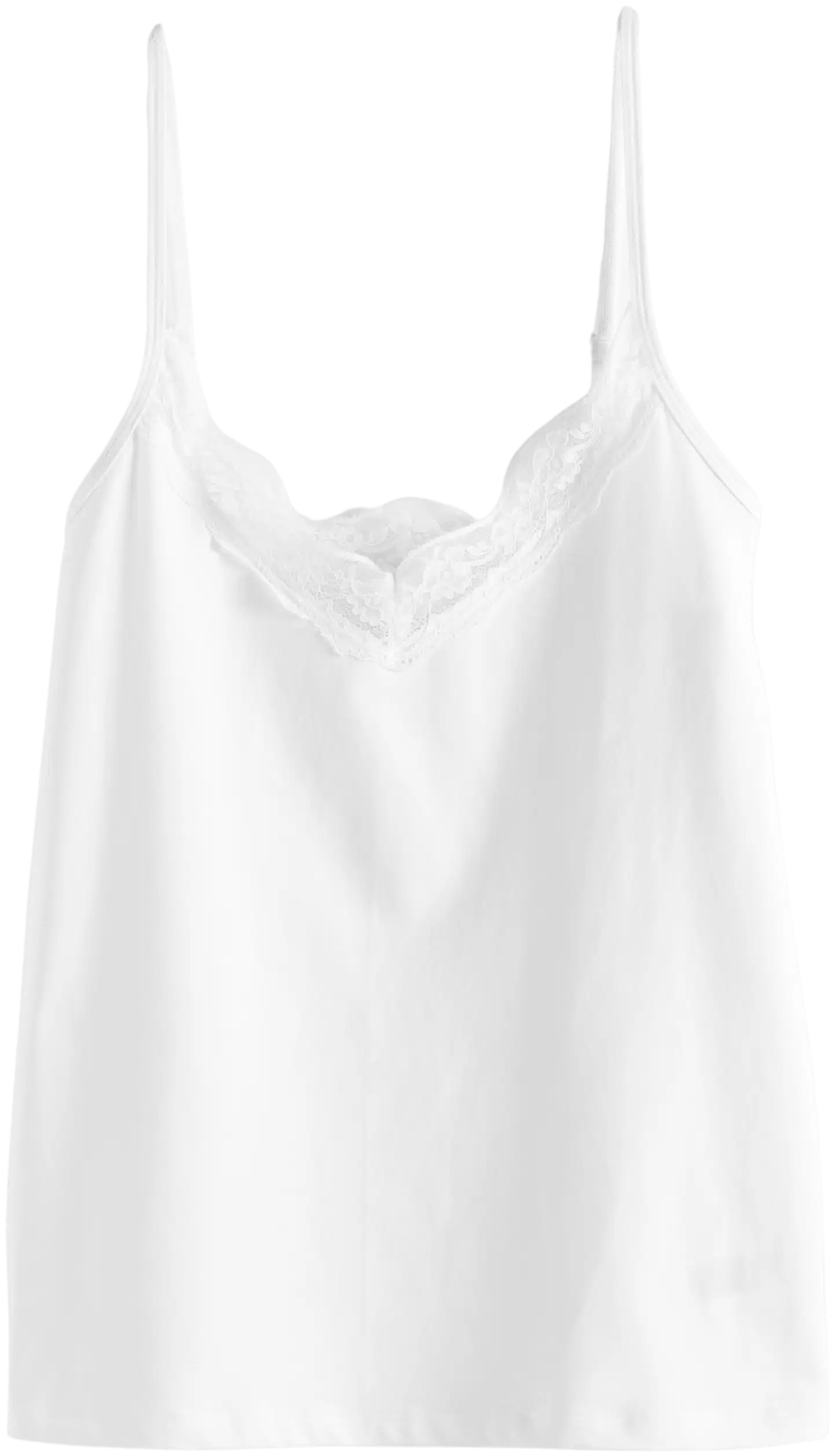 TEX naisten toppi pitsisomisteella I958550 - WHITE 1 - 5