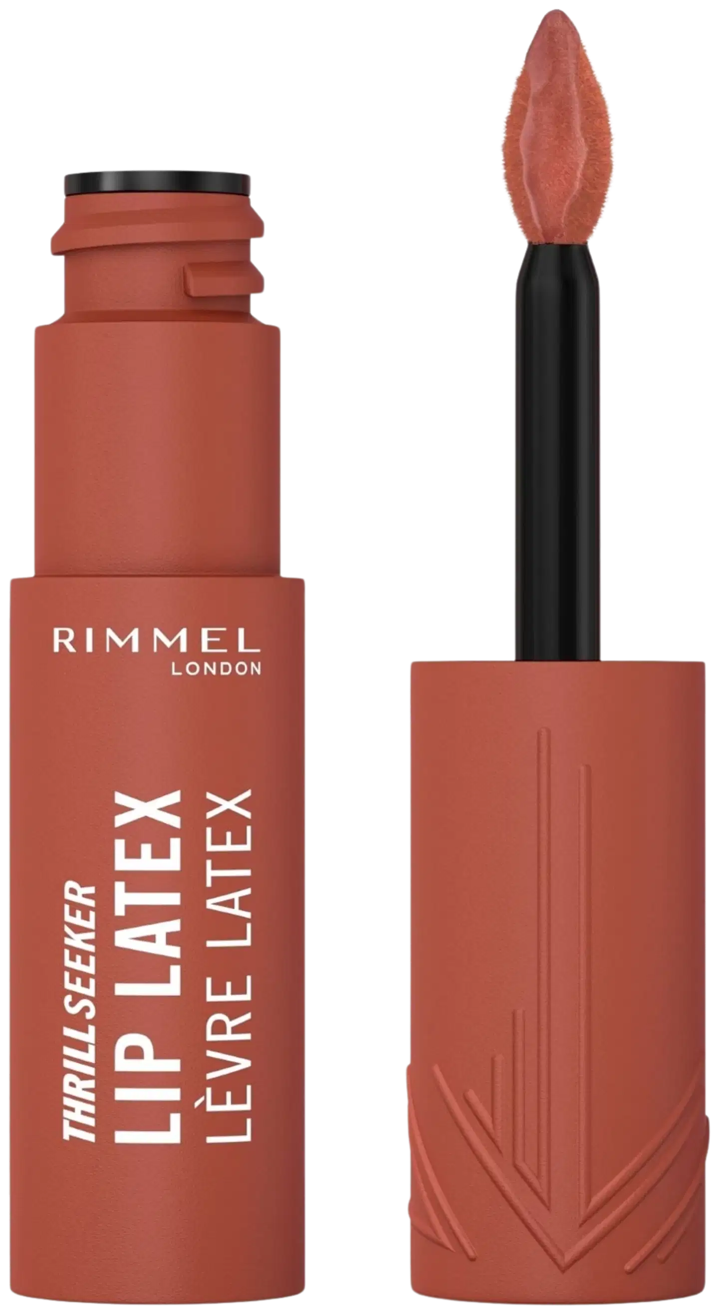 Rimmel Thrillseeker Lip Latex 6 ml, 300 Main Character nestemäinen huulipuna - 250 Honey Bun - 2