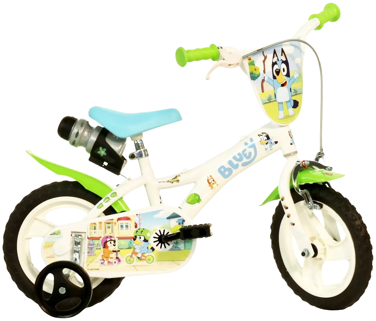 Bluey 12" polkupyörä 1-vaihde valkoinen - 1