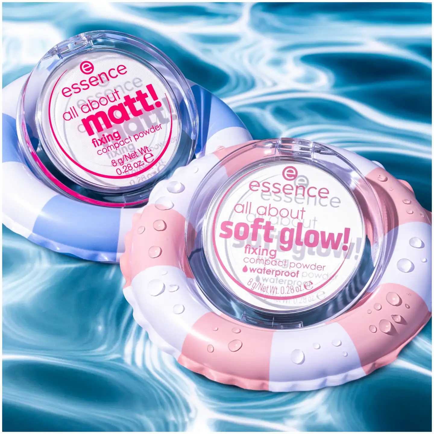 essence all about matt! fixing compact powder 8 g - 3