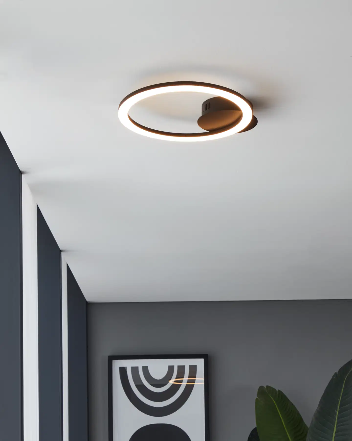 EGLO Kattovalaisin connect.z Parrapos-z led 12W 34x30cm musta/valkoinen - 7