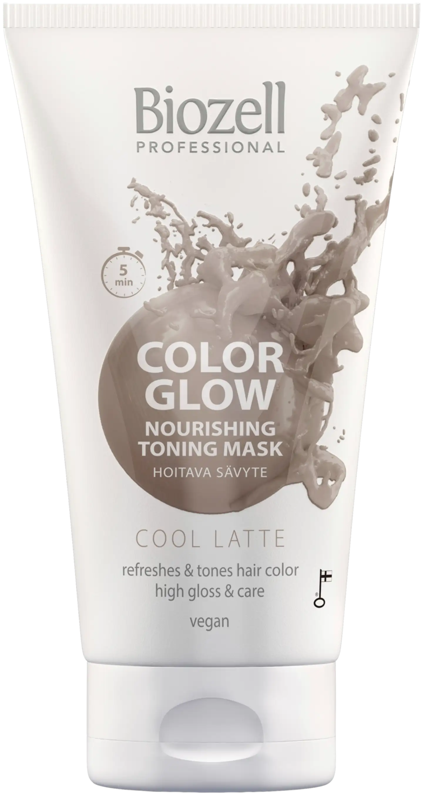 Biozell Color Glow Hoitava sävytenaamio Cool Latte 150ml